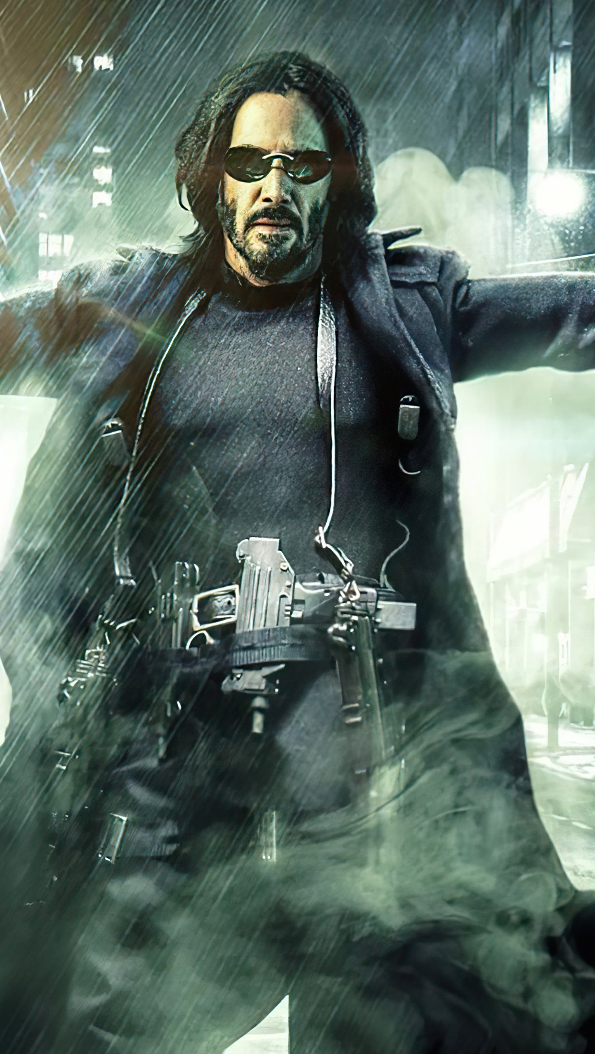 Keanu Reeves, Matrix Resurrections, 4K Ultra HD wallpaper, ID8951, 1220x2160 HD Phone