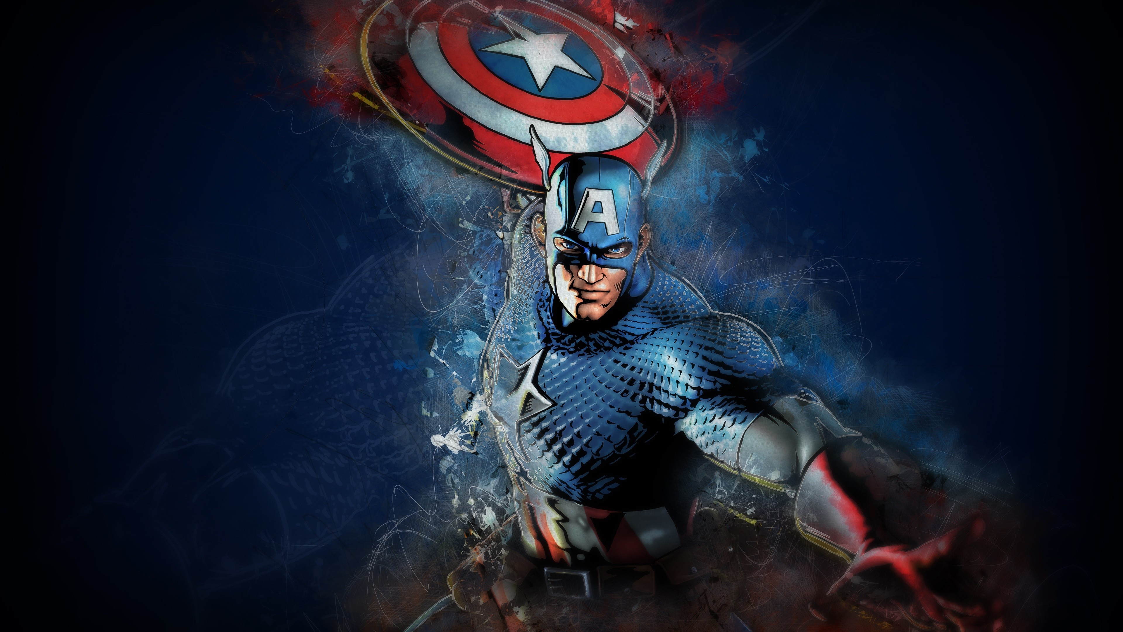 Captain America, Marvel Comics, 3840x2160 4K Desktop