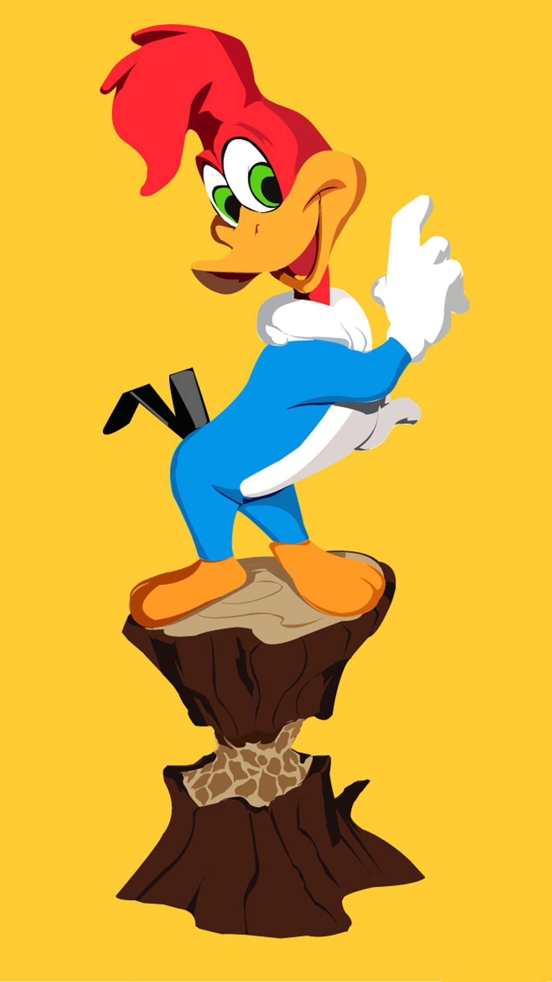 Woody Woodpecker, Cartoon wallpapers, Colorful illustration, Funny character, 1080x1920 Full HD Phone