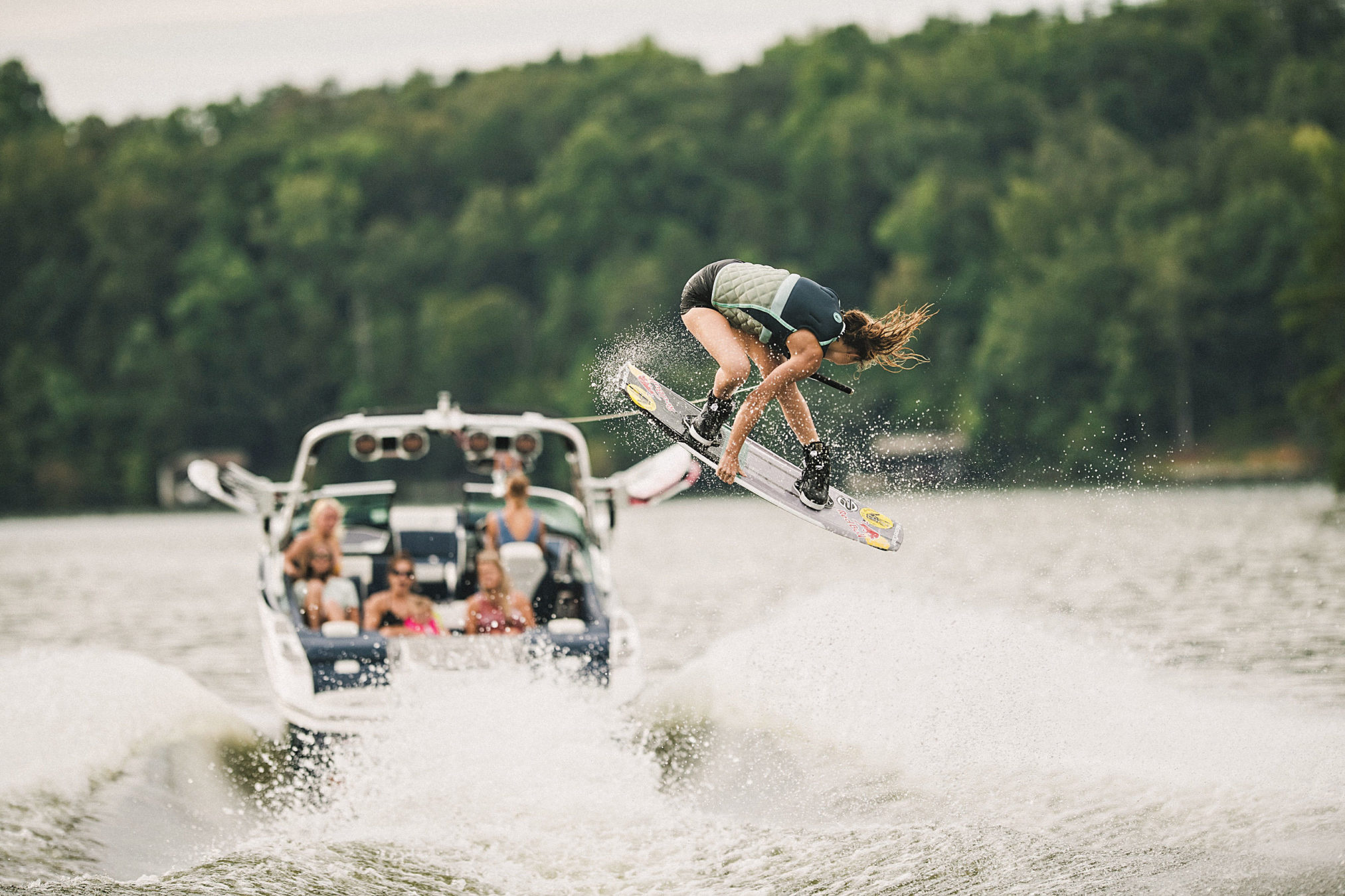 Wakeboarding: Meagan Ethell, United States Pro Wakeboarding Champion, Red Bull Extreme water sports star. 2030x1350 HD Background.