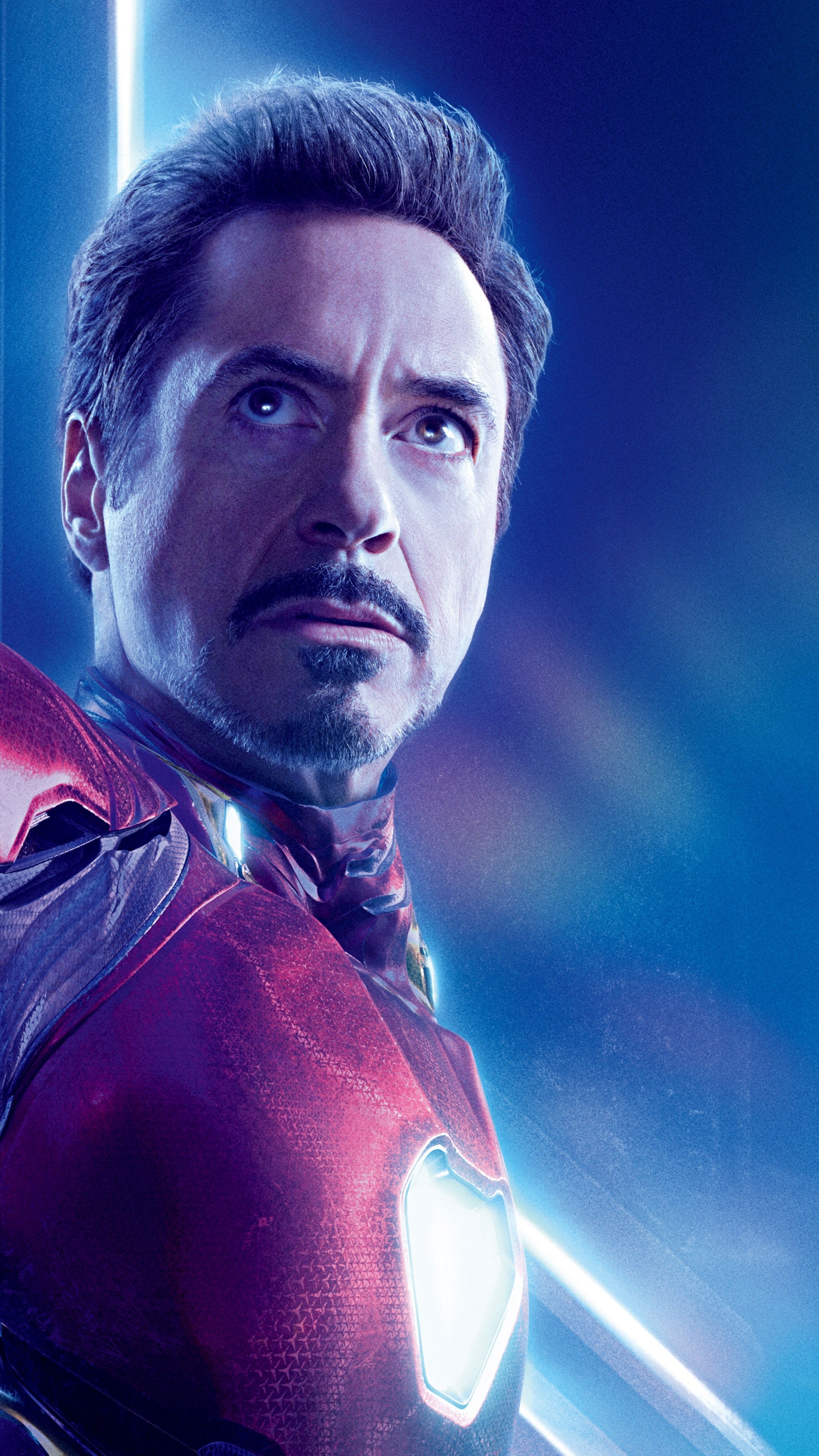 Robert Downey Jr.: Avengers: Infinity War, Iron Man, Tony Stark, Superhero. 2160x3840 4K Background.