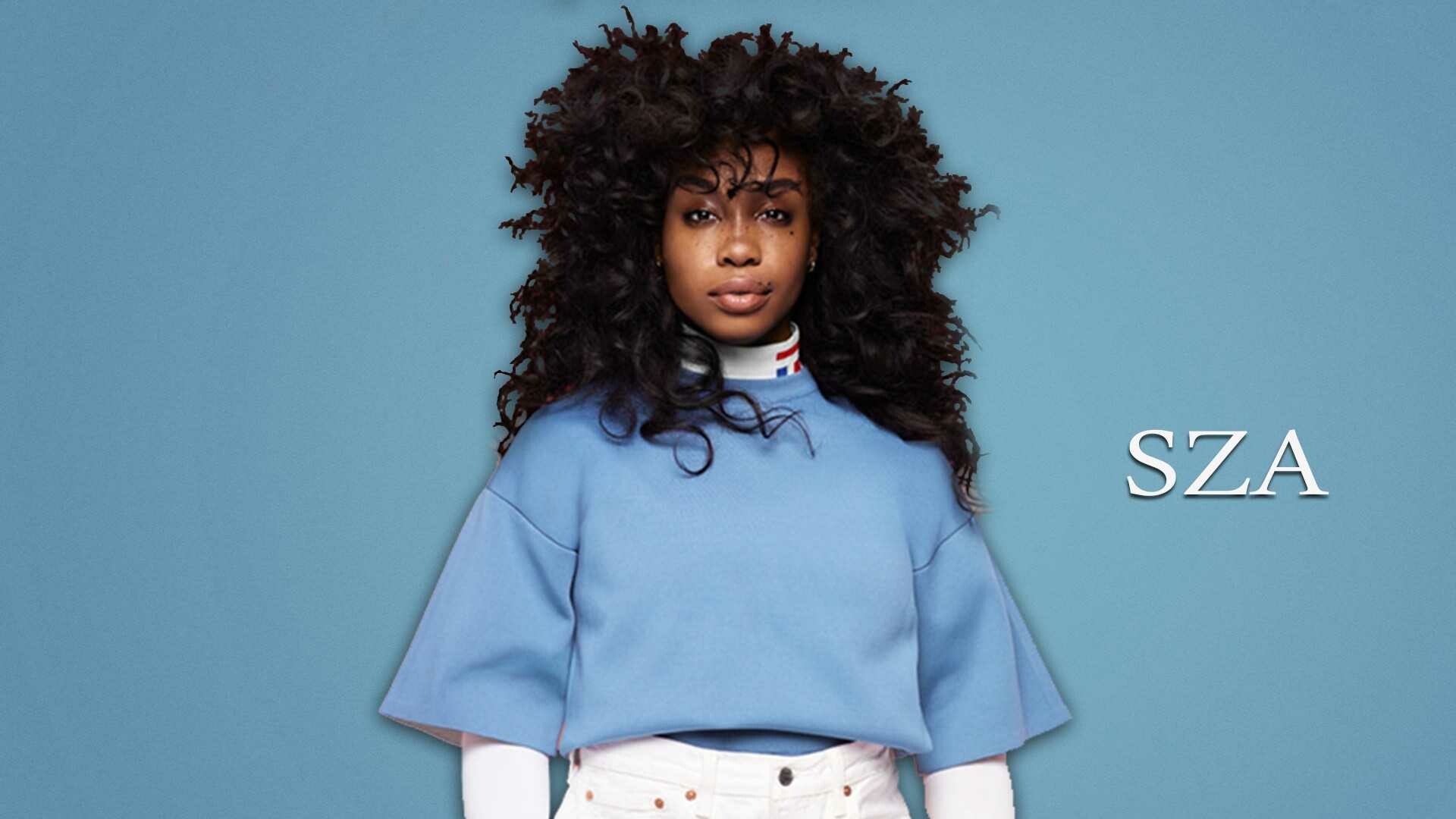SZA: A neo-soul singer whose music is described as alternative RnB, with elements of soul, hip hop, minimalist RnB, cloud rap, witch house, and chillwave. 1920x1080 Full HD Wallpaper.