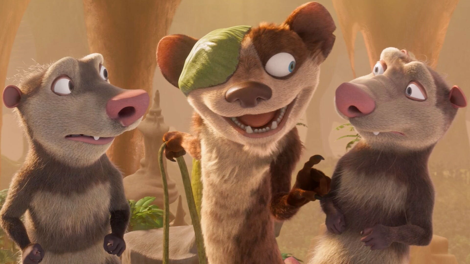 Ice Age: Adventures of Buck Wild: Crash and Eddie, Two twin opossum brothers that both first appeared in The Meltdown. 1920x1080 Full HD Background.