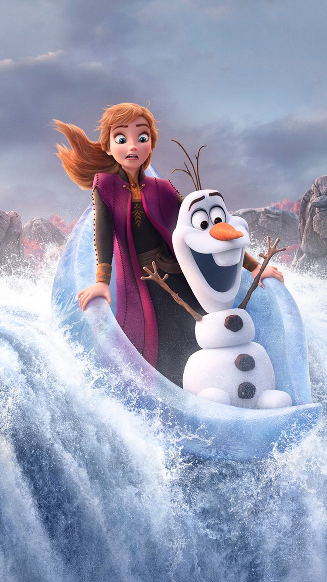 Frozen: Film critics praised Anna's determination and enthusiasm in her personality and Bell for her performance in the films. 1250x2210 HD Background.