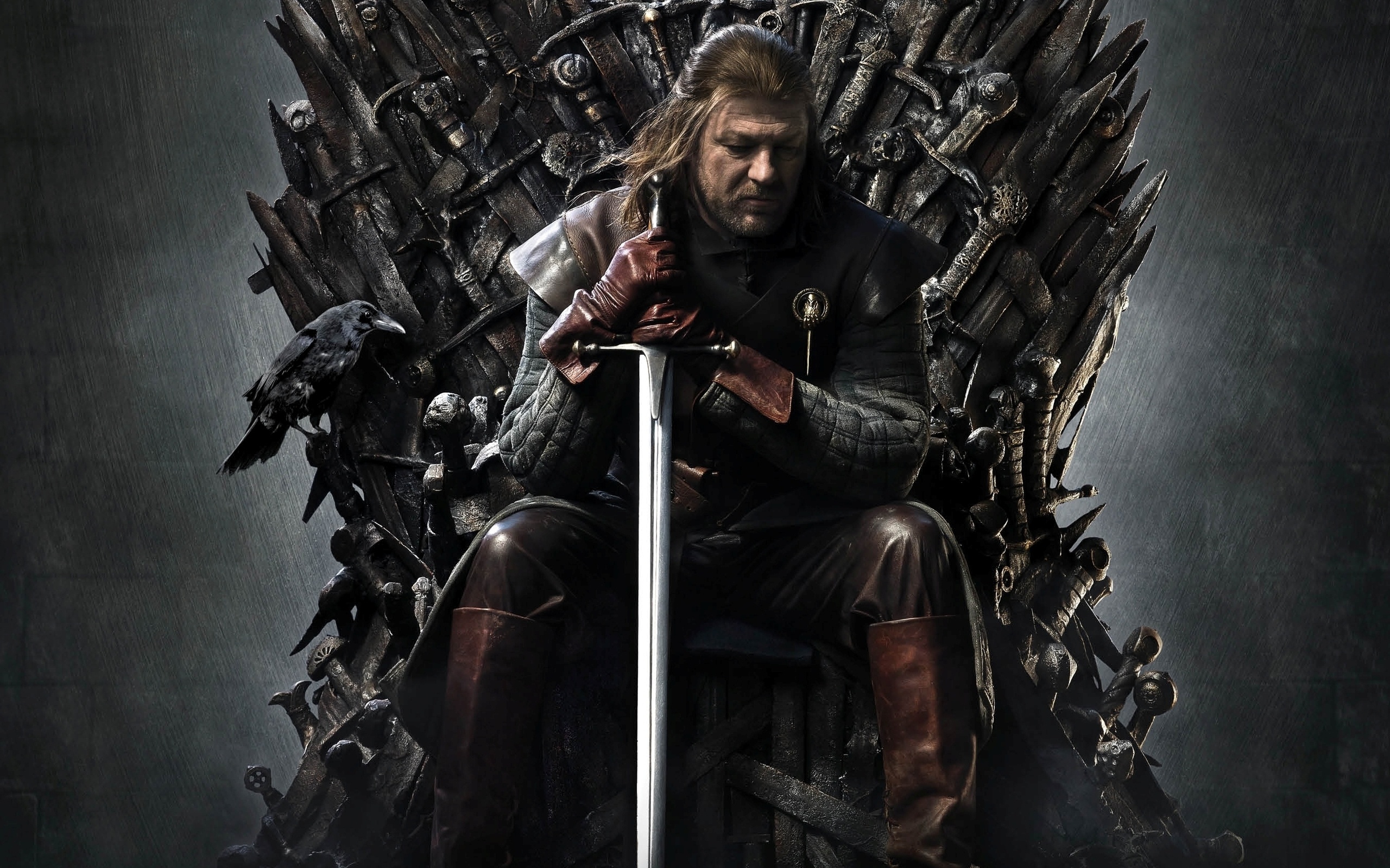 Ned Stark, Iron Throne, HD wallpaper, 2560x1600 HD Desktop