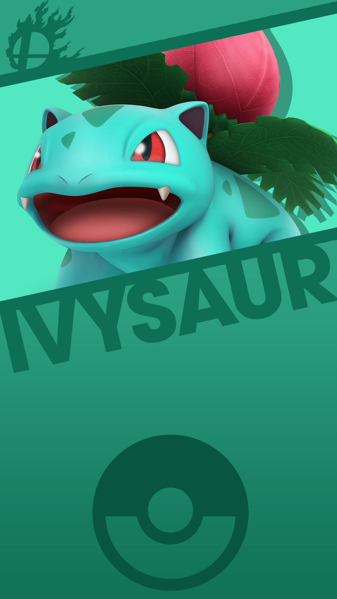 Ivysaur, Super Smash Bros, Ultimate wallpaper, Pokemon, 1080x1920 Full HD Handy