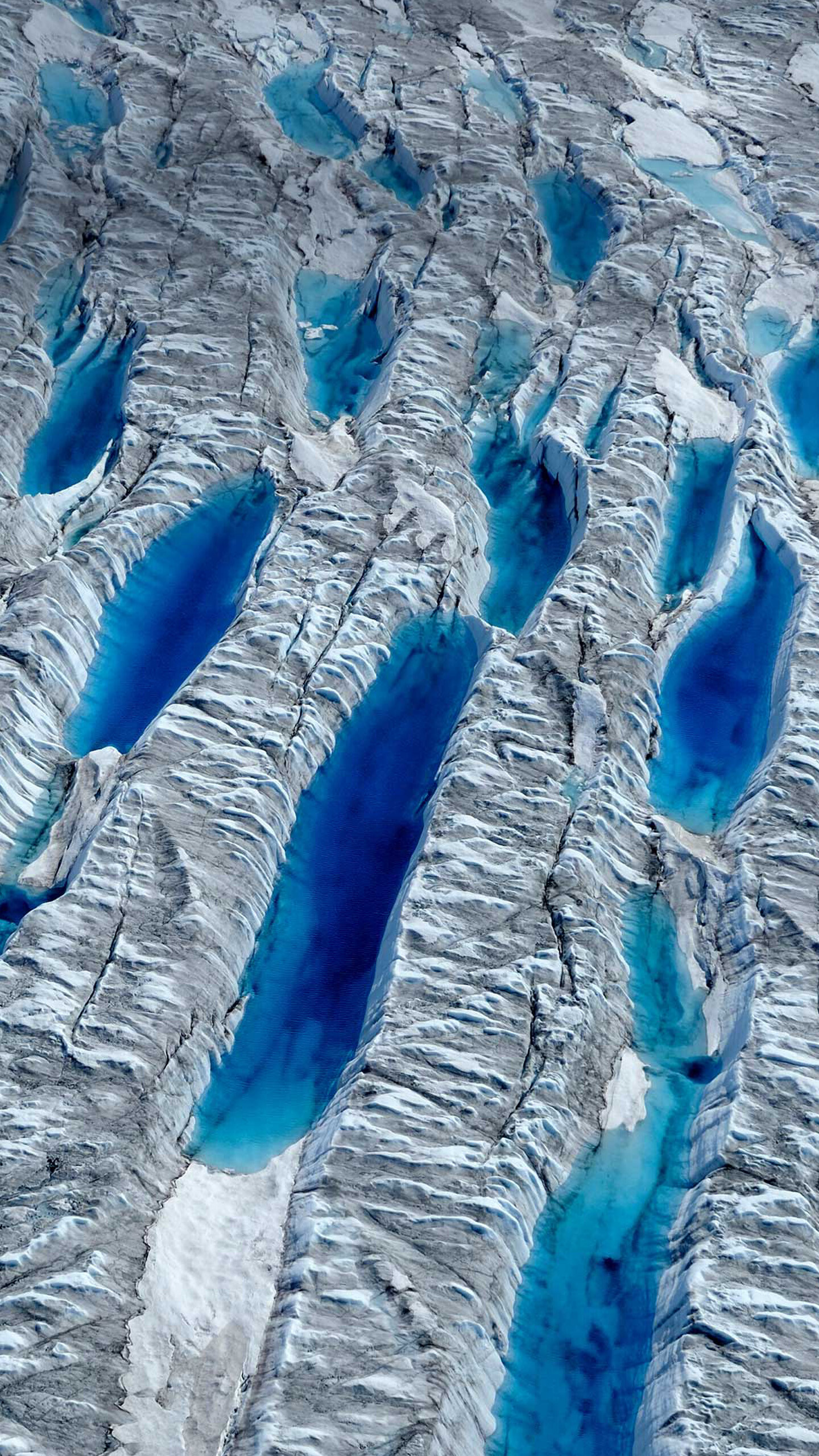 Geology: Glaciers, Natural environment, Plain, Plateau, Ponds, Earth surface. 1440x2560 HD Wallpaper.