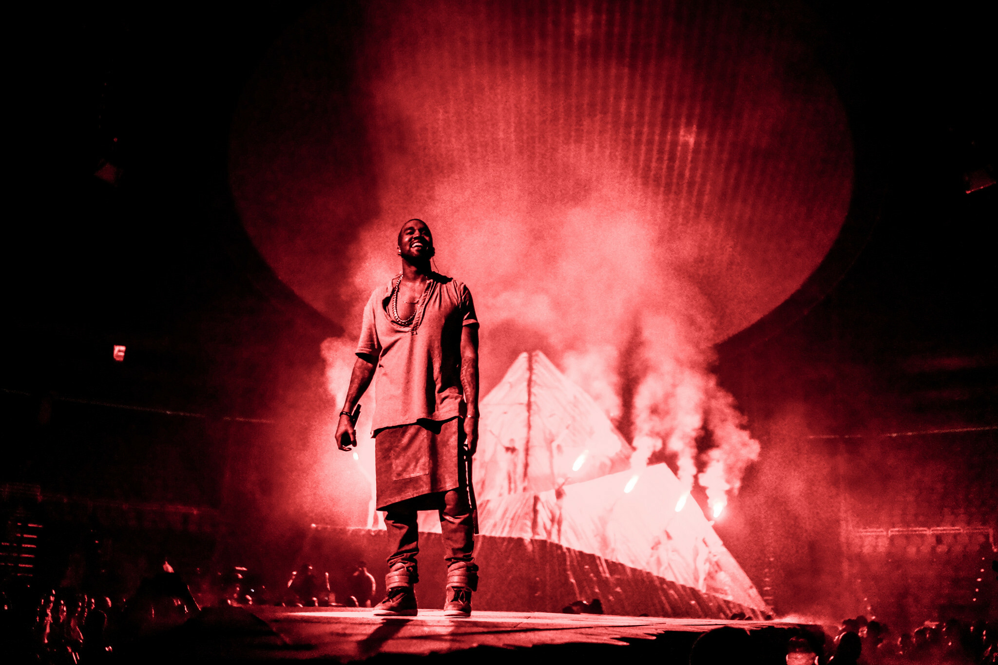 Kanye West: A concert tour by Ye in support of his sixth solo studio album, Yeezus, 2013. 2050x1370 HD Wallpaper.