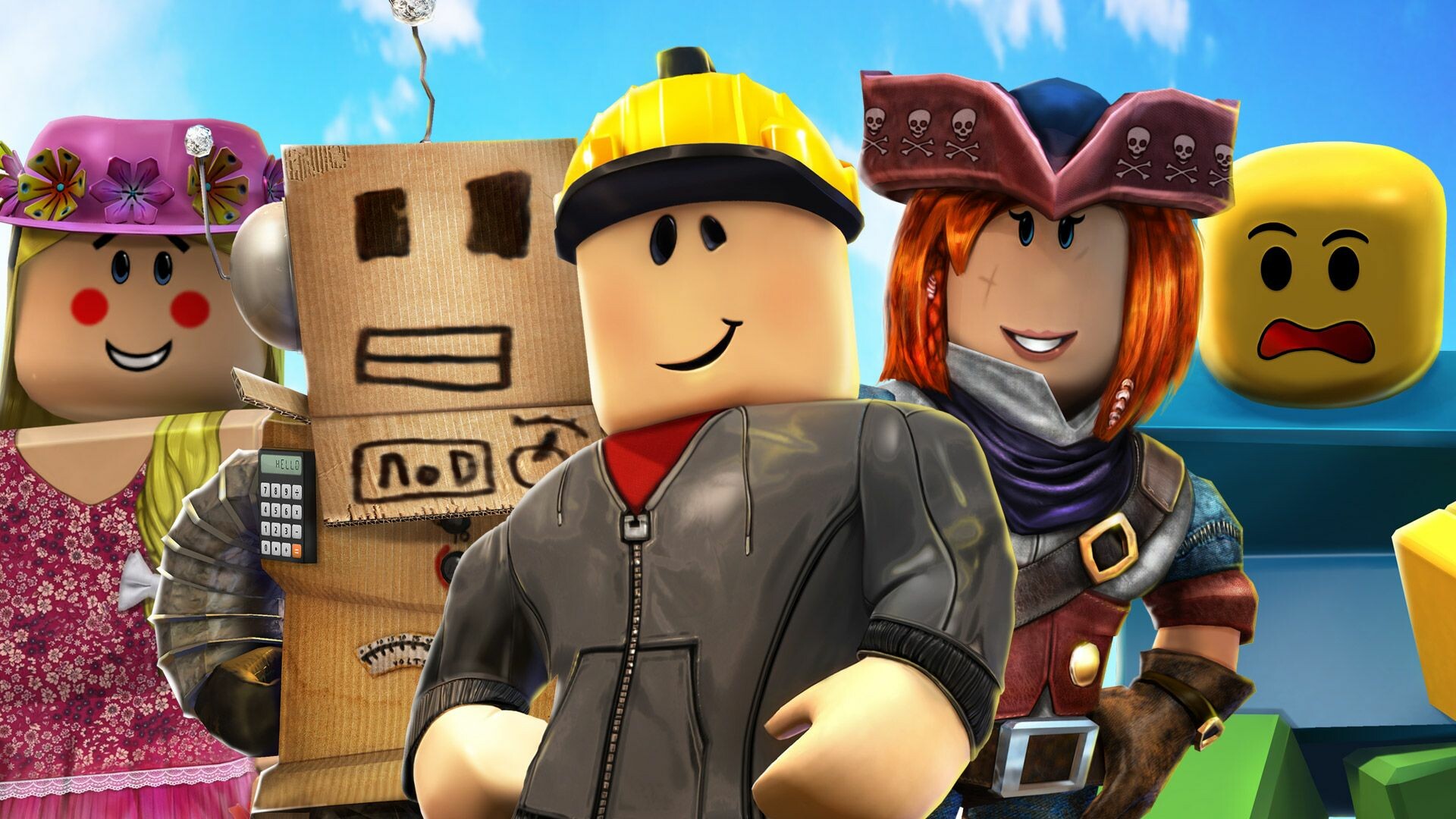 Roblox: Players use a virtual toolbox to create their own games using proprietary building system. 1920x1080 Full HD Wallpaper.