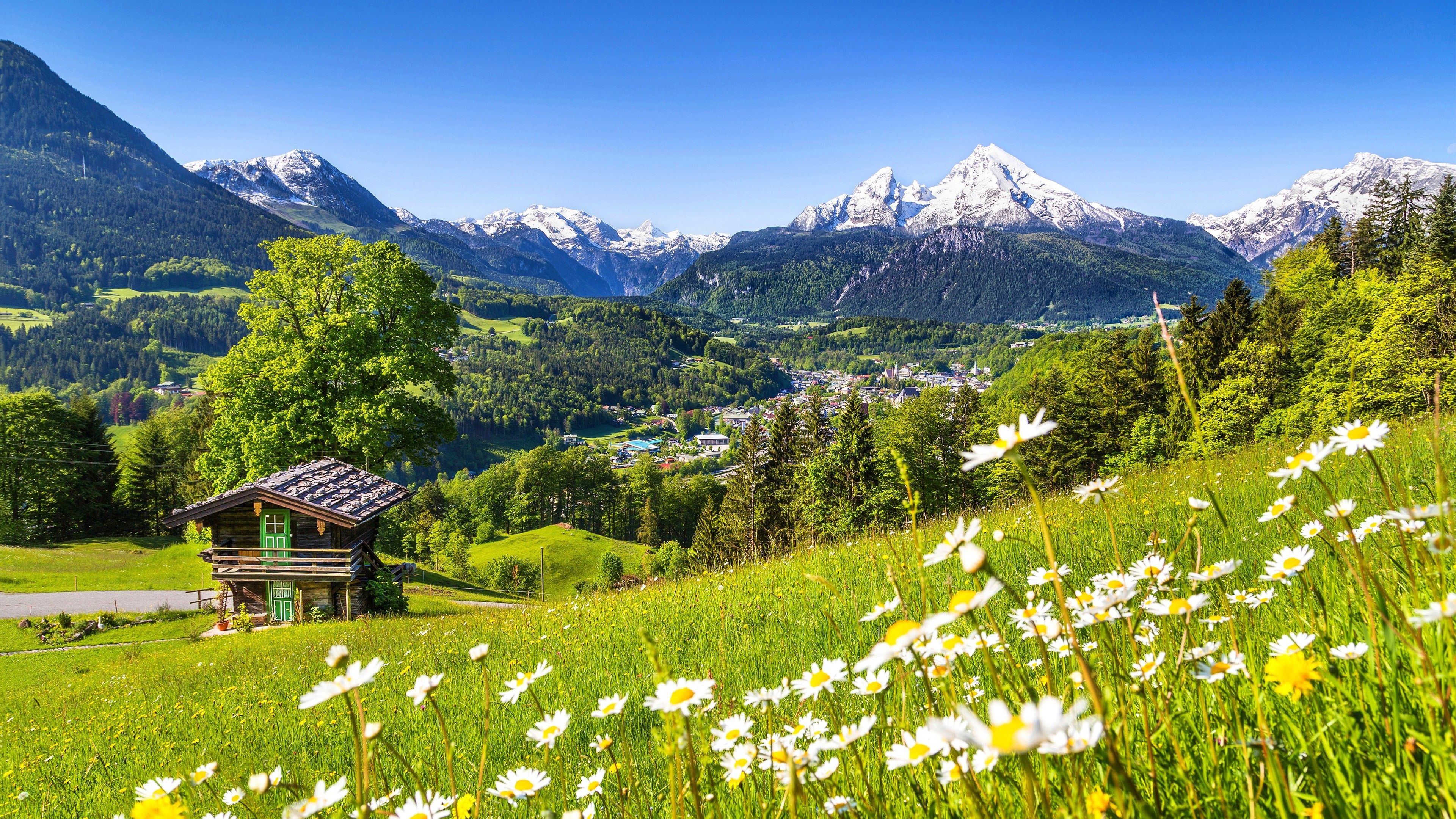 German Alps, Beautiful backgrounds, 3840x2160 4K Desktop