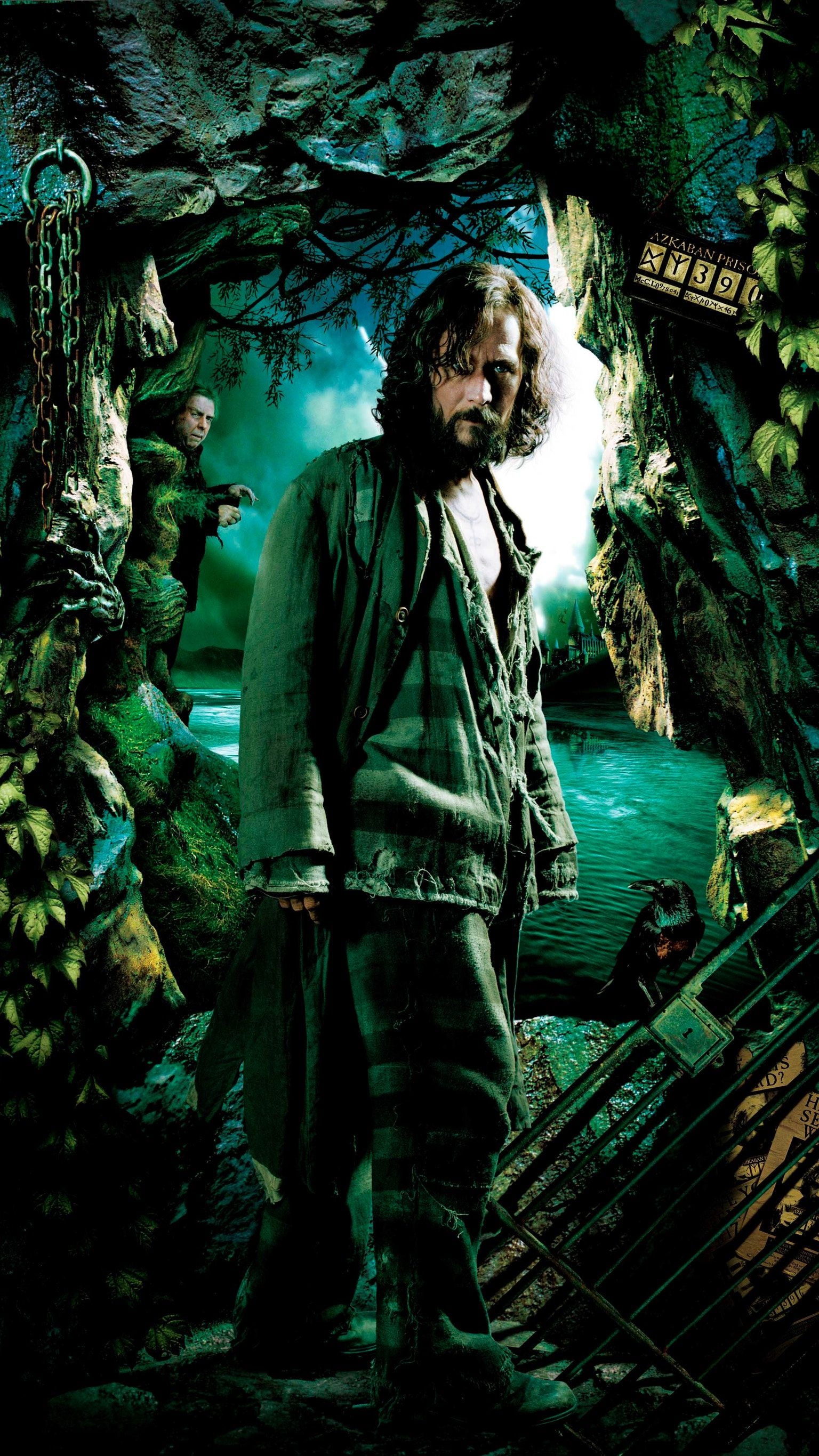 Sirius Black: The titular prisoner in Harry Potter and the Prisoner of Azkaban (2004). 1540x2740 HD Wallpaper.