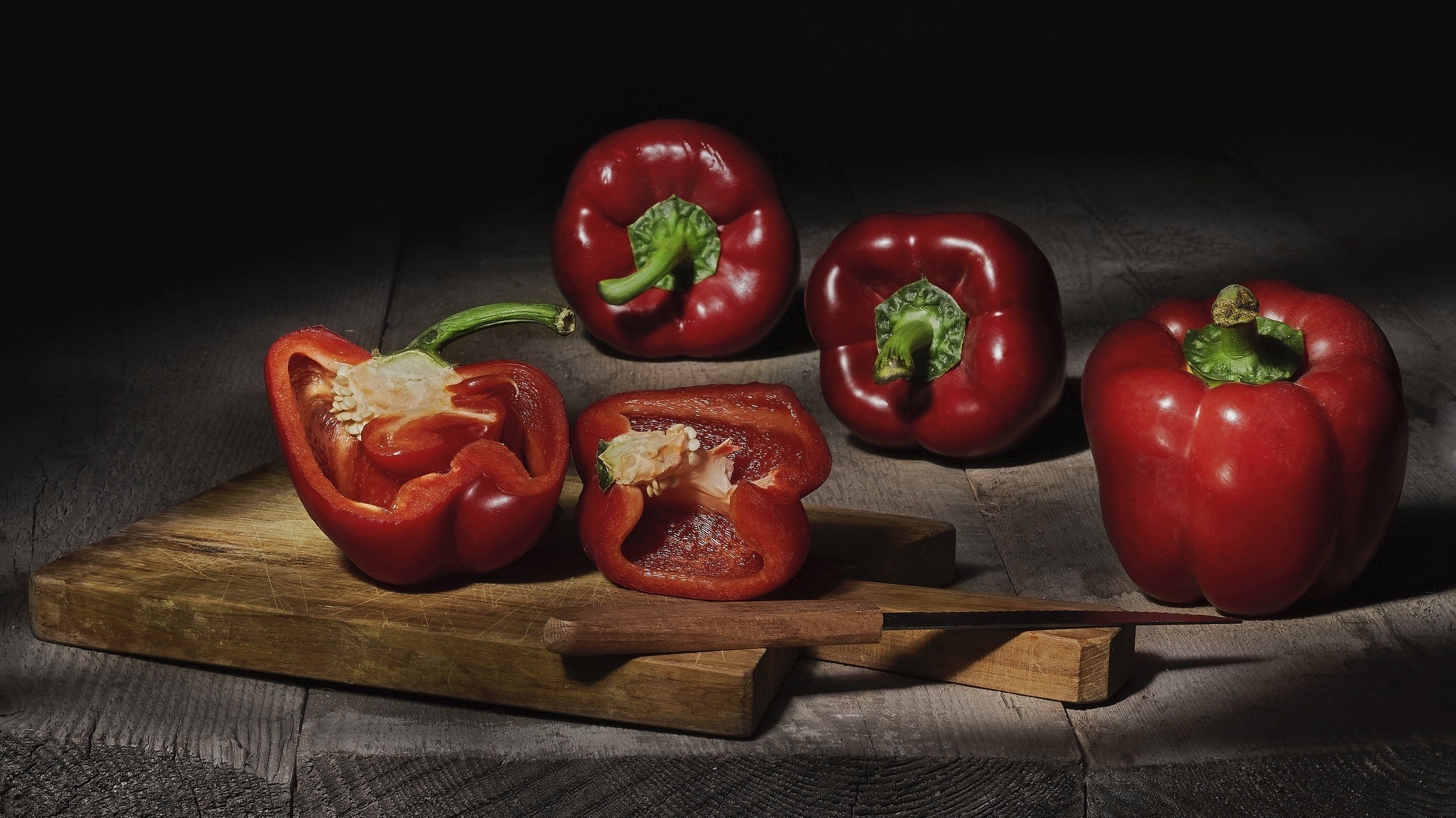 Paprika Pepper, Still life, Colorful food, Aniac's HD, 2050x1160 HD Desktop