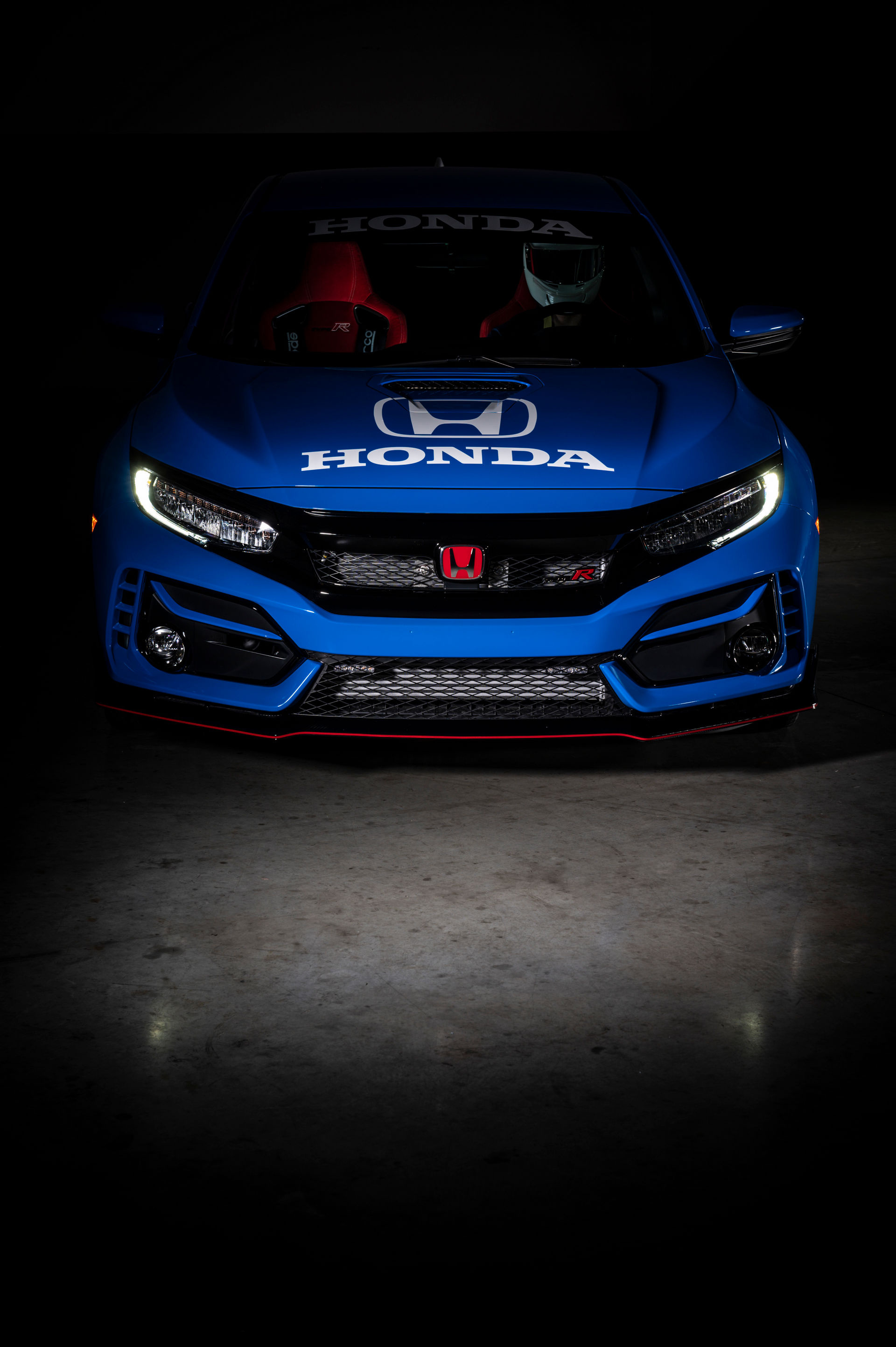Honda Civic, Type R pace car, Front view, Motortread, 1920x2890 HD Handy