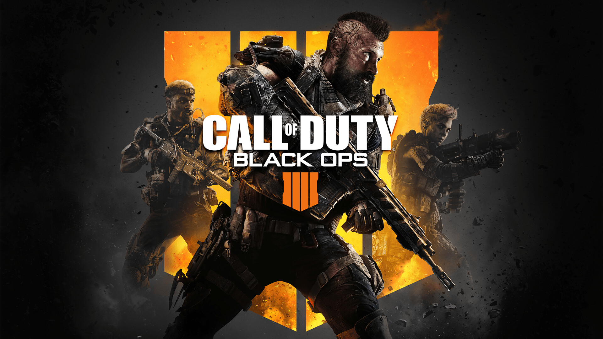 Call of Duty: CoD Black Ops 4, Developed by Treyarch, Released on October 12, 2018. 1920x1080 Full HD Background.