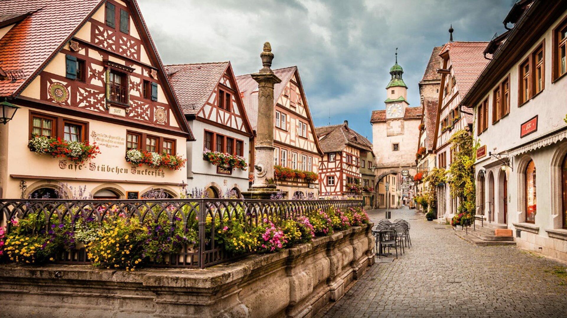 Rothenburg ob der Tauber, Enchanting town, Historical charm, Fairytale-like scenery, 1920x1080 Full HD Desktop