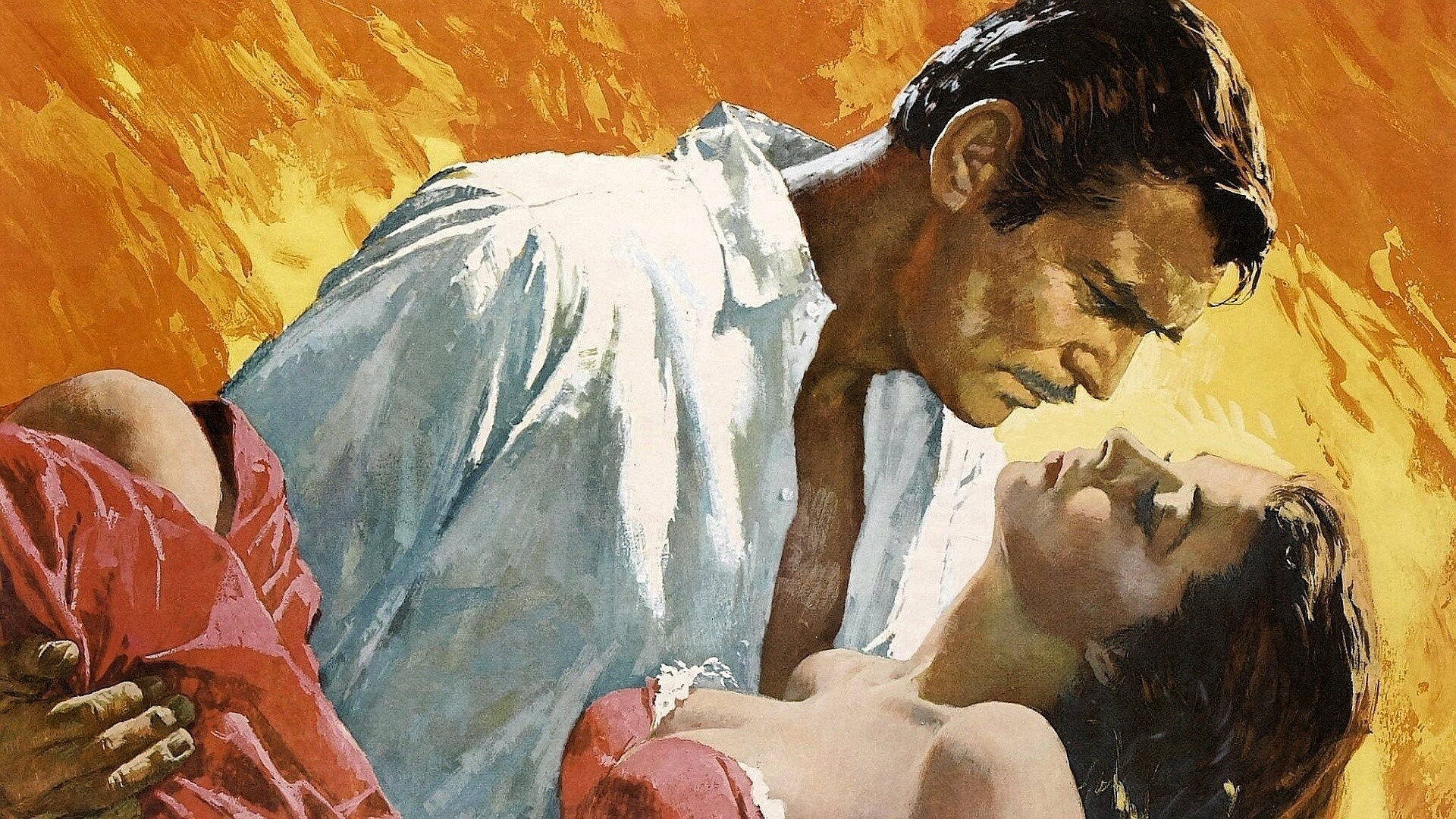 Gone with the Wind: The “burning of Atlanta” scene required the fiery destruction of a 30-acre back lot. 1920x1080 Full HD Wallpaper.