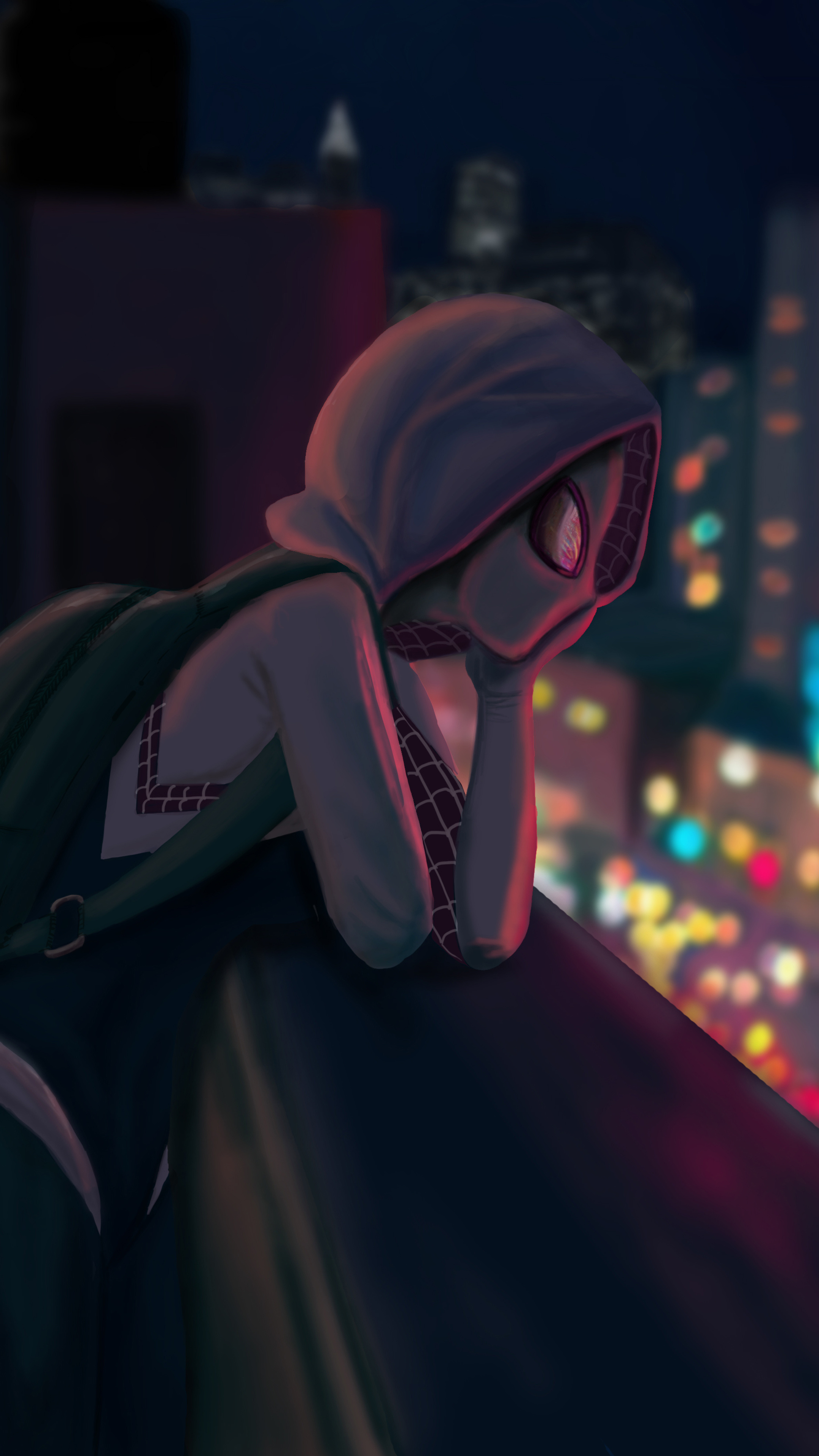 Spider Gwen Stacy, Sony Xperia wallpapers, HD wallpapers, Astonishing artwork, 2160x3840 4K Phone