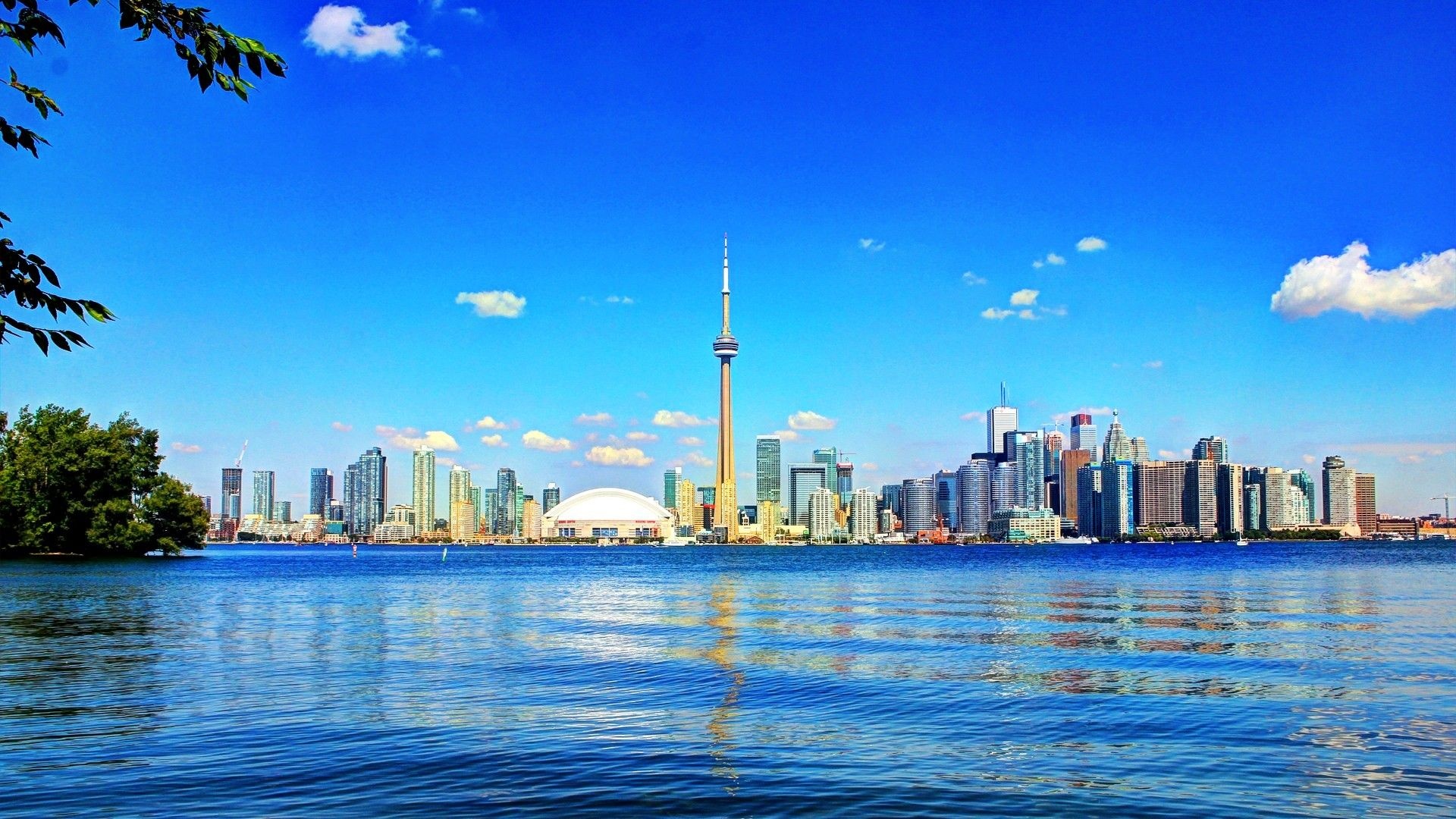 Toronto Kanada Tapeten mit CN Tower, 1920x1080 Full HD Desktop