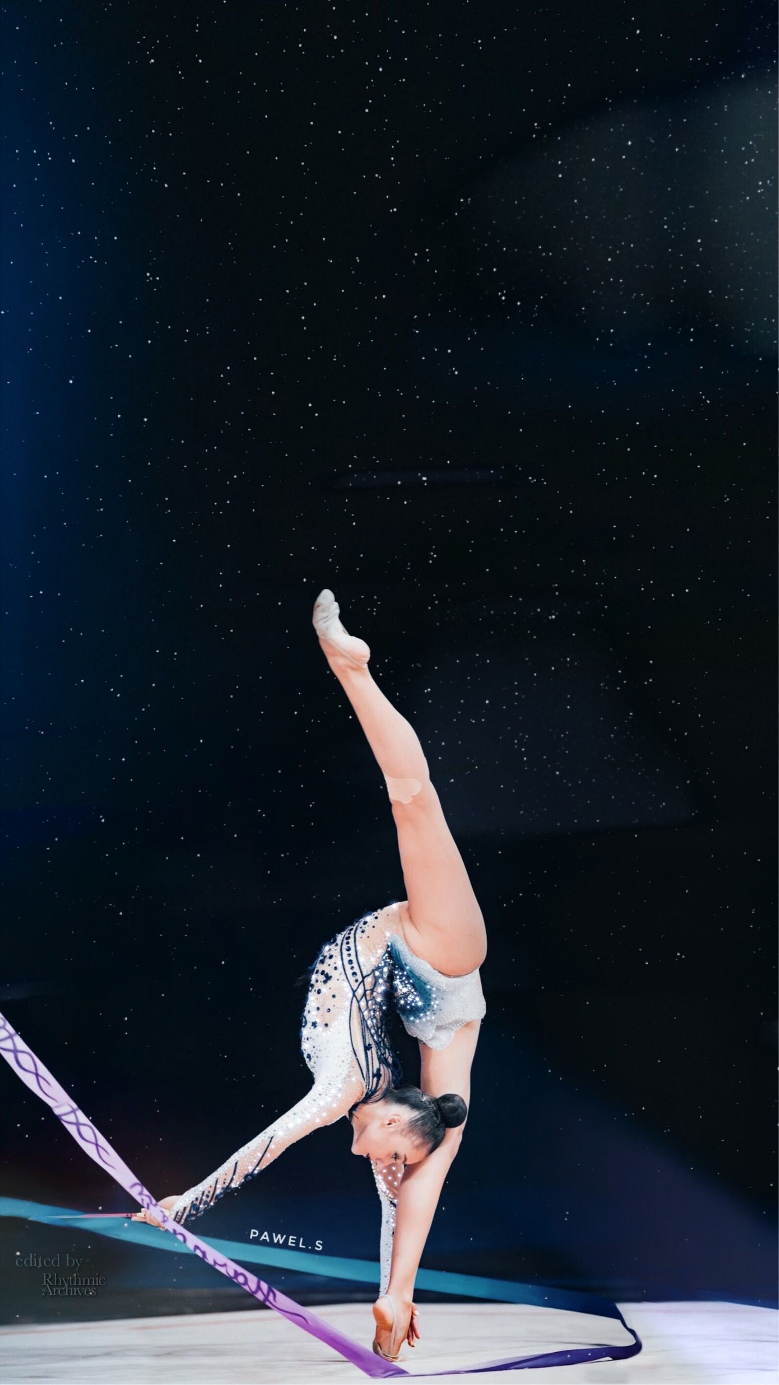 Rhythmic Gymnastics: Alina Harnasko, The 2020 Olympic all-around bronze medalist, The 2021 World Championships ribbon gold medalist. 1600x2830 HD Background.