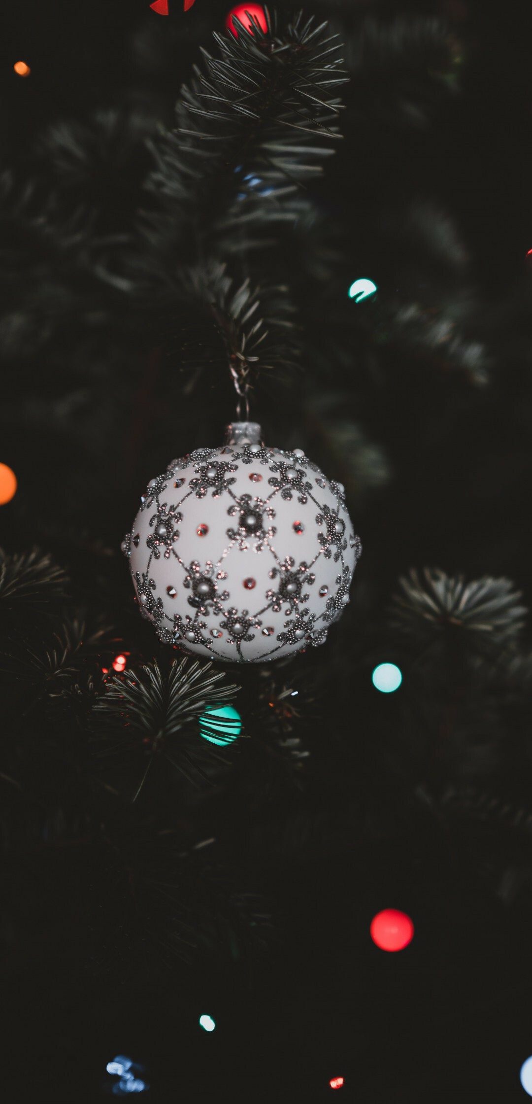 Decorations: Christmas bauble, Ornament, Adornments, Feast. 1080x2240 HD Background.