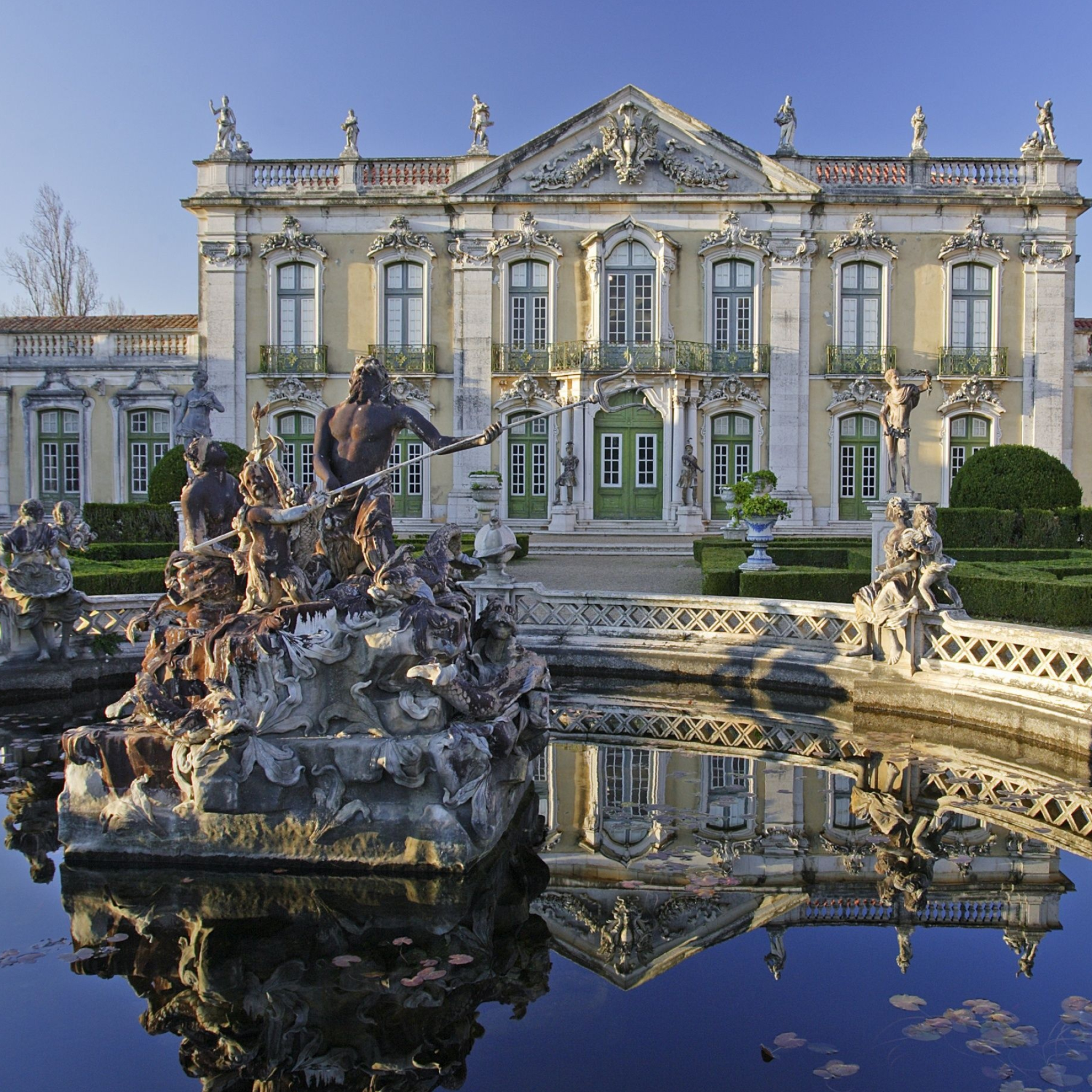 Palace: Palace of Queluz, 18th-century palace located at Queluz, Lisbon District. 2050x2050 HD Wallpaper.