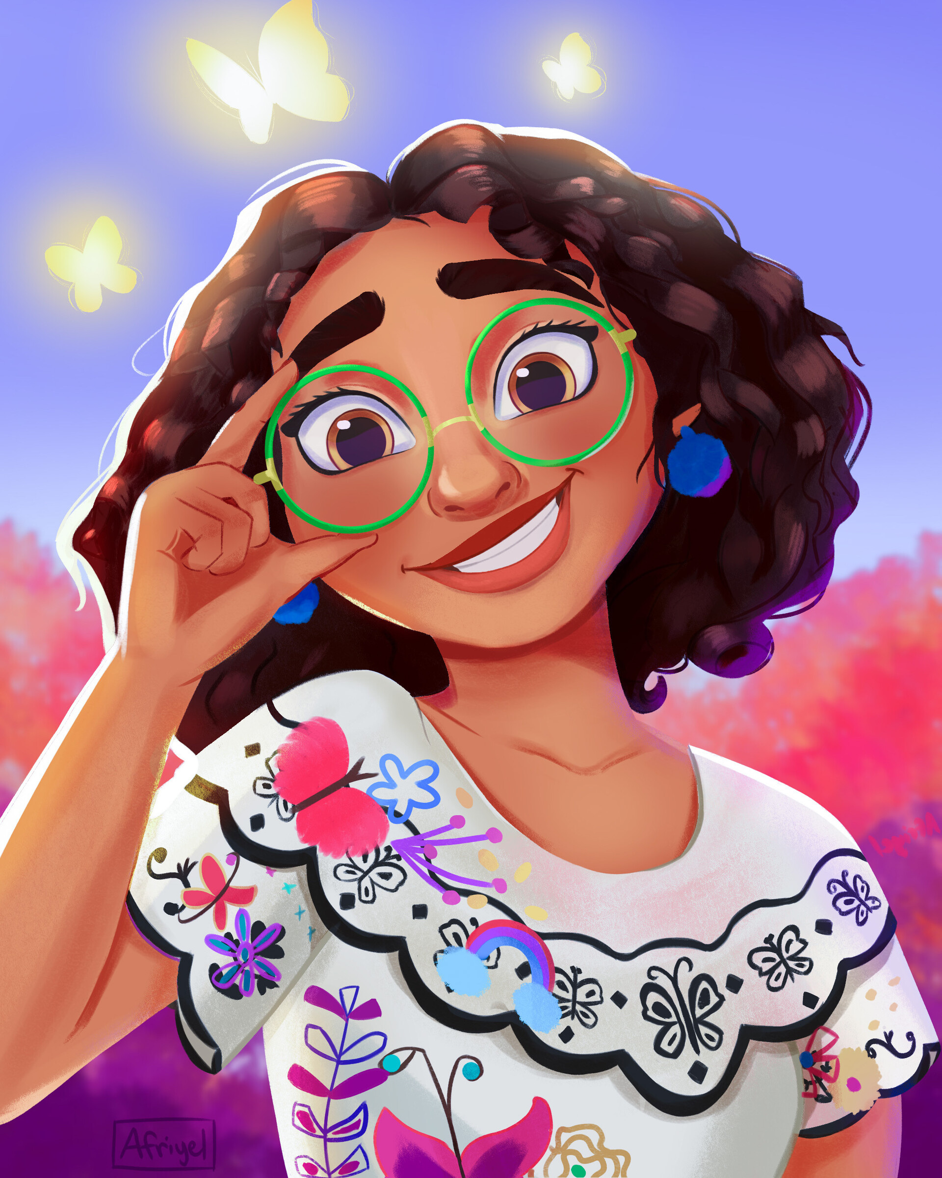 Mirabel Madrigal, Animation, ArtStation spectacles, Mirabel Madrigal, 1920x2400 HD Phone