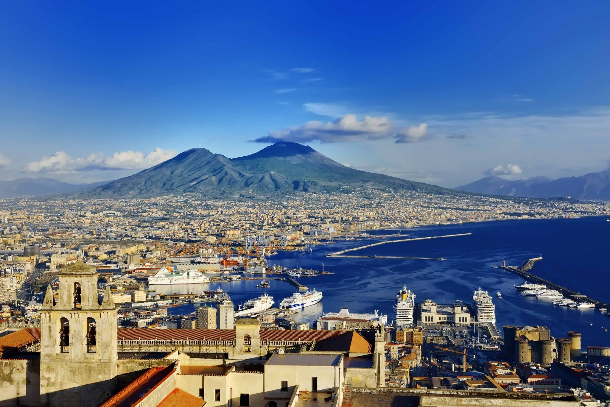 Mount Vesuvius, Breath-taking views, Naples' legendary volcano, Historical significance, 2050x1370 HD Desktop