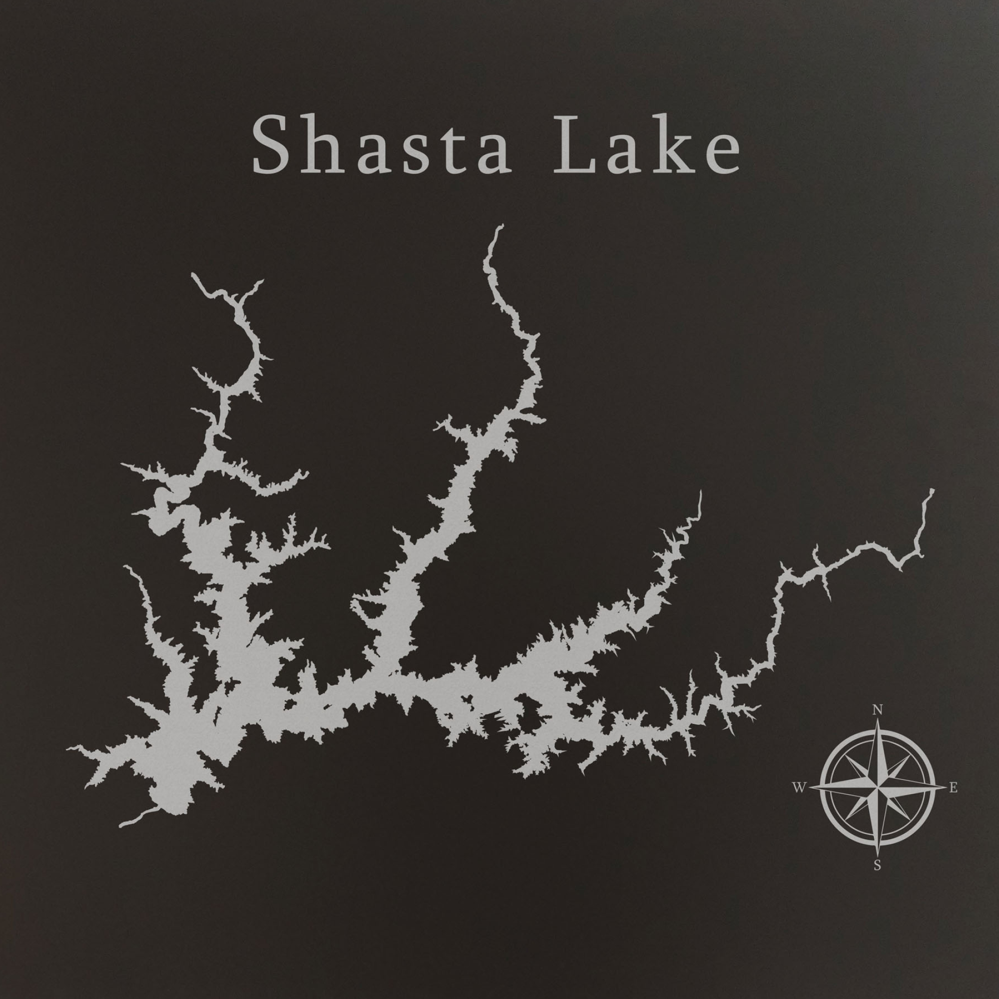 Shasta Lake, Tranquil scenery, Expansive waters, Natural beauty, 2000x2000 HD Handy