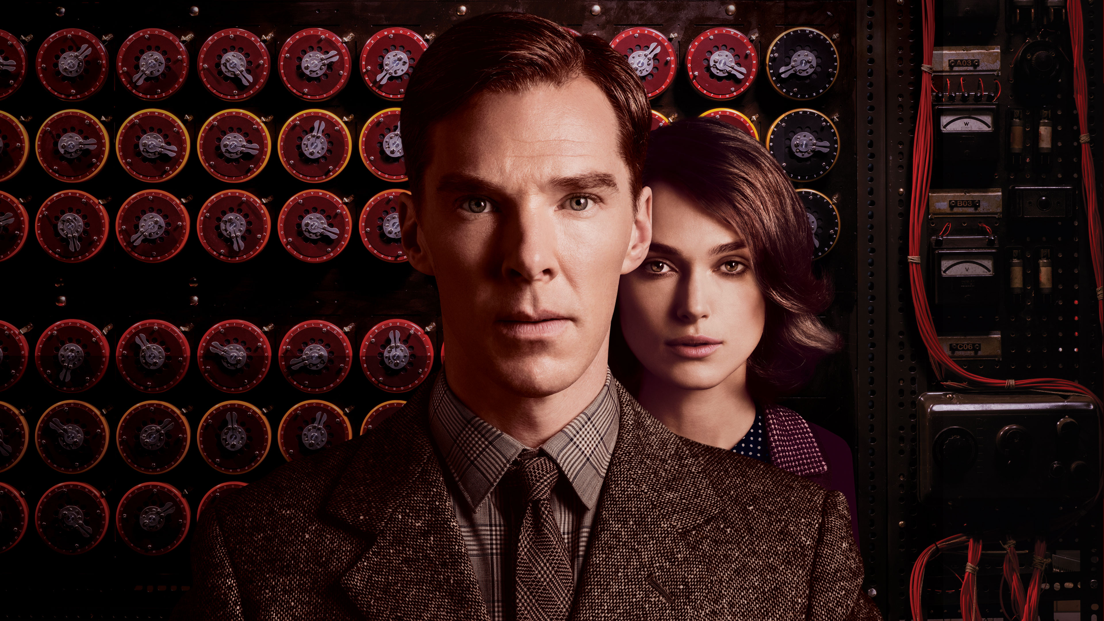 The Imitation Game: Benedict Cumberbatch, Keira Knightley. 3840x2160 4K Wallpaper.