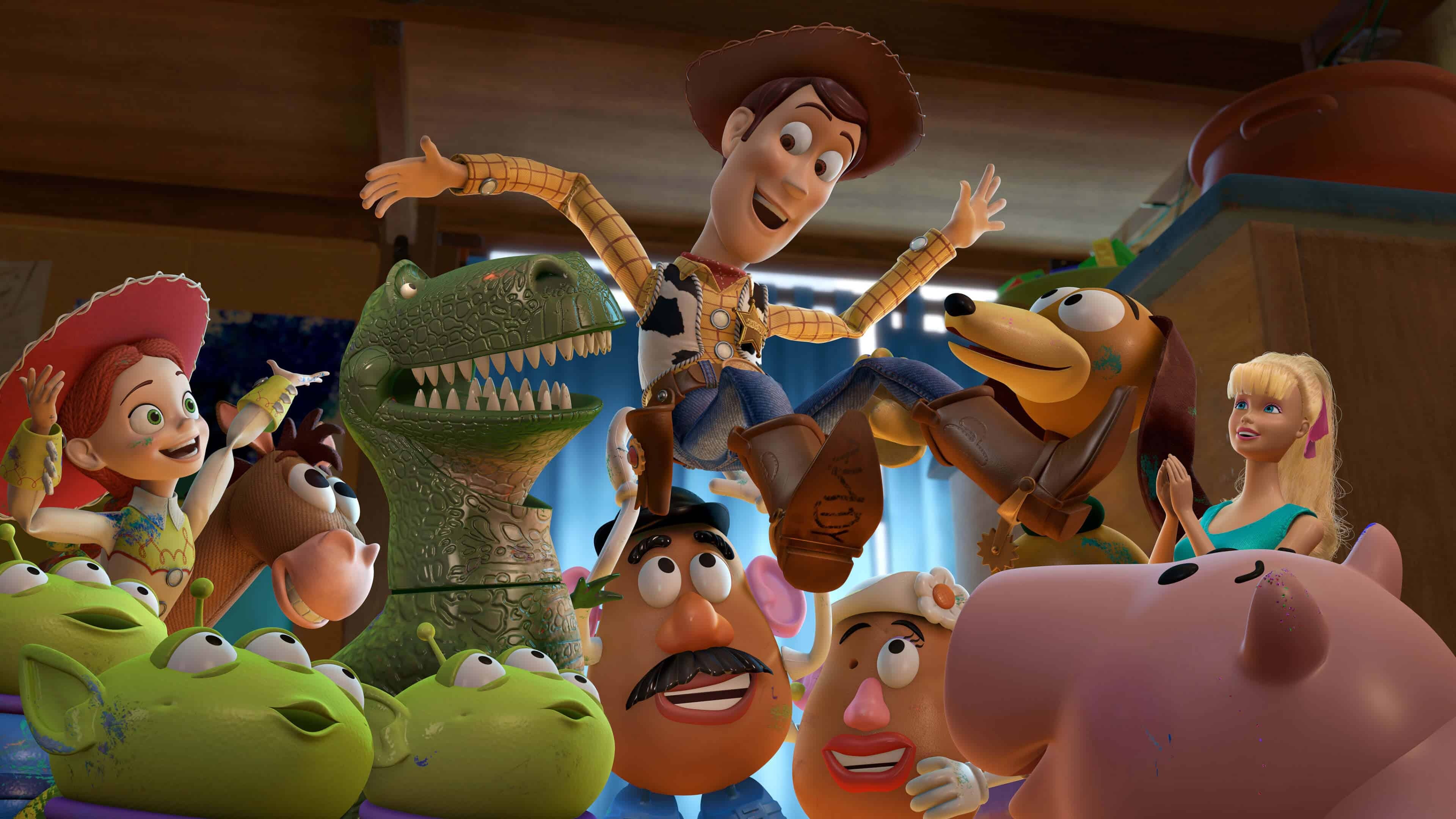 Toy Story: A 2010 film produced by Pixar Animation Studios for Walt Disney Pictures. 3840x2160 4K Background.