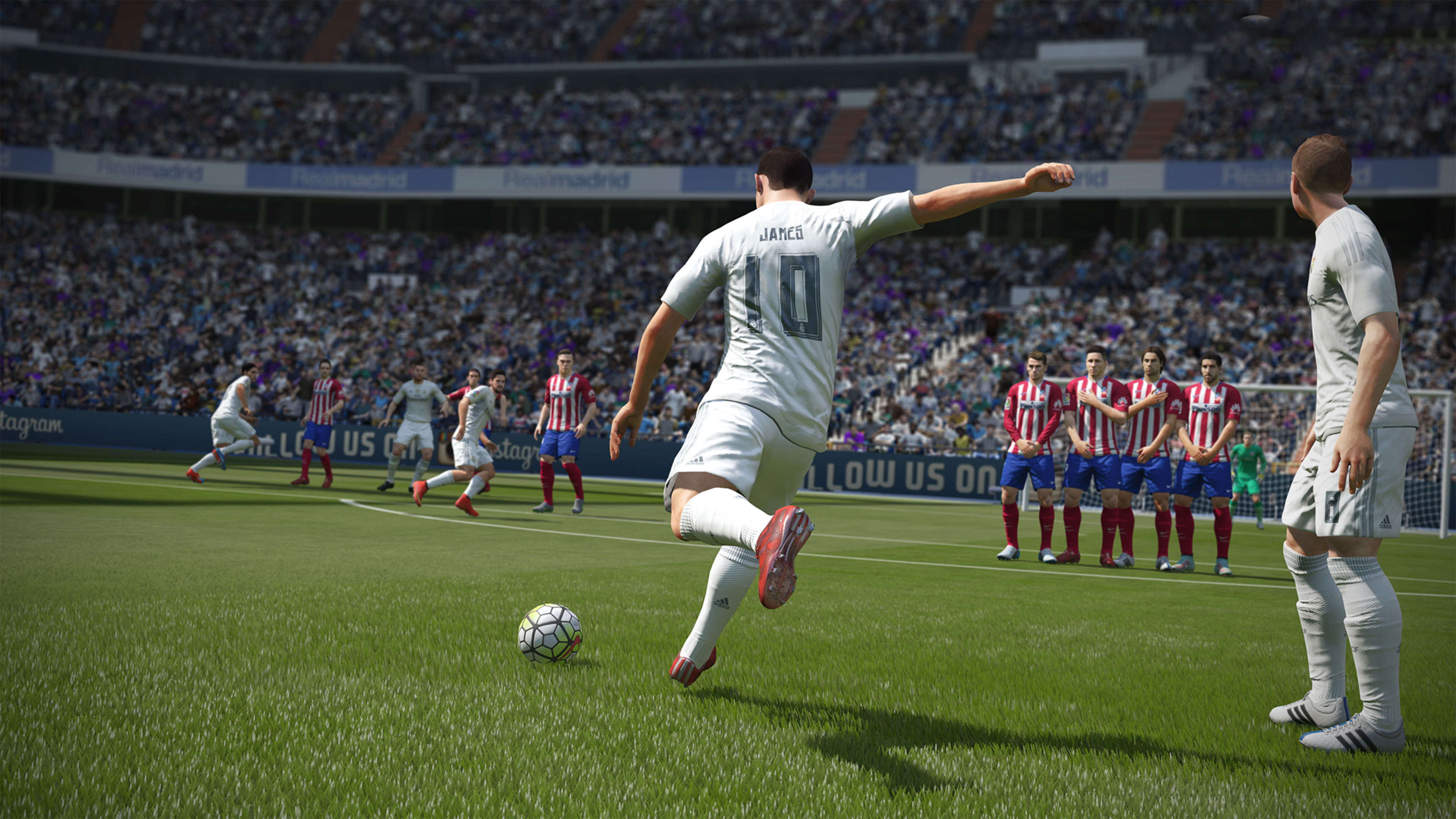 FIFA Soccer (Game): Authentic true-to-life action, A unique physics-based football simulator. 3840x2160 4K Background.