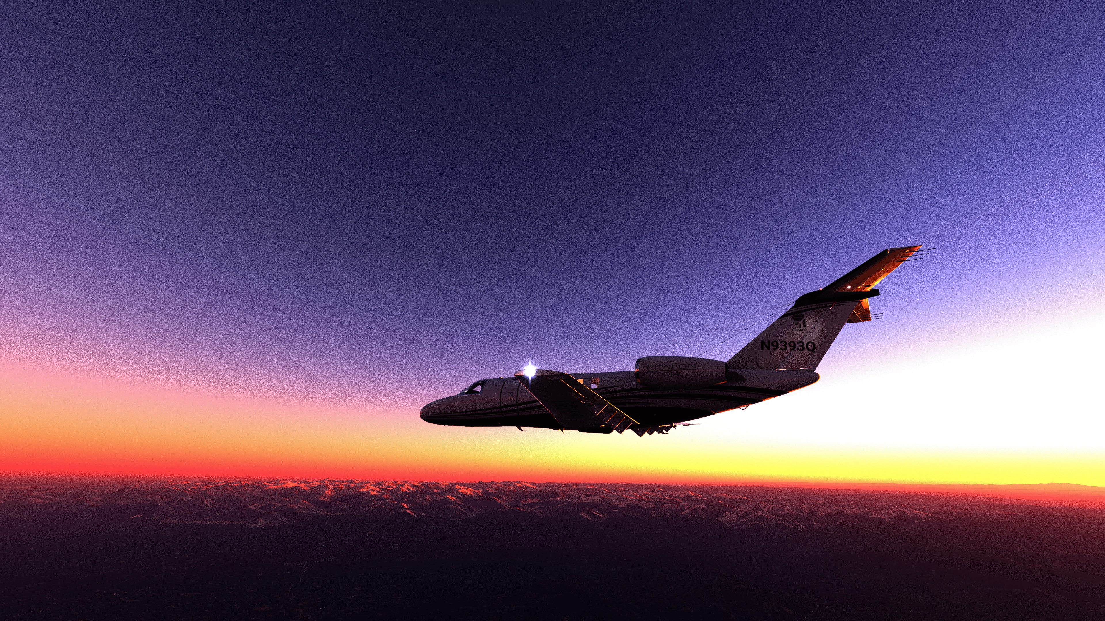 Sunset, Cessna Citation Wallpaper, 3840x2160 4K Desktop