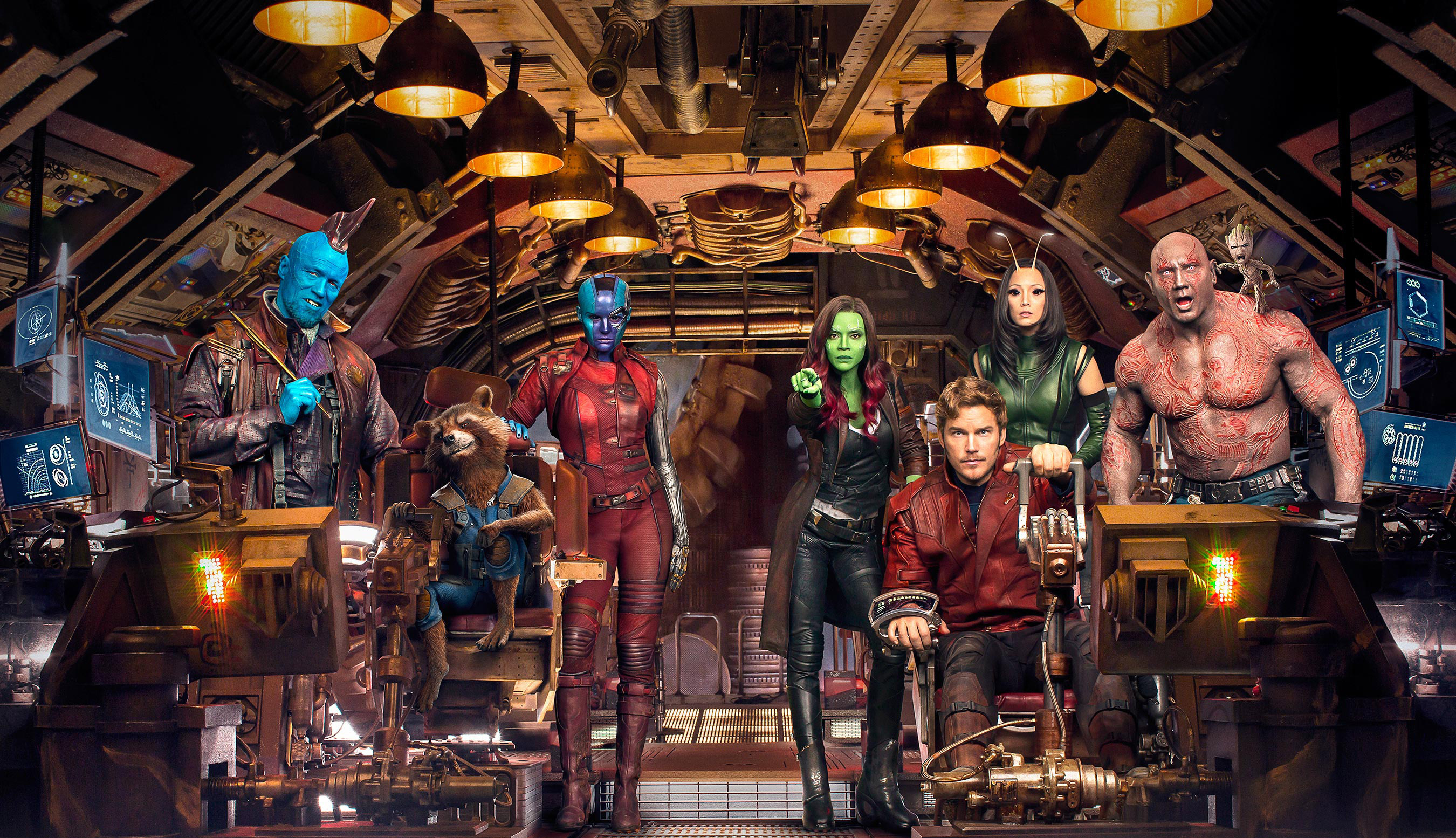 Guardians of the Galaxy Vol. 2, Cast, HD movies, wallpapers, 2700x1560 HD Desktop
