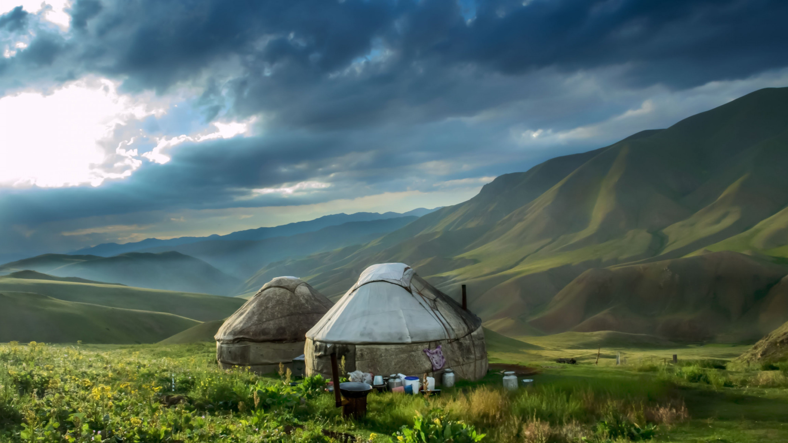Kyrgyzstan mountain background, Wallpapers, Baltana, 2560x1440 HD Desktop