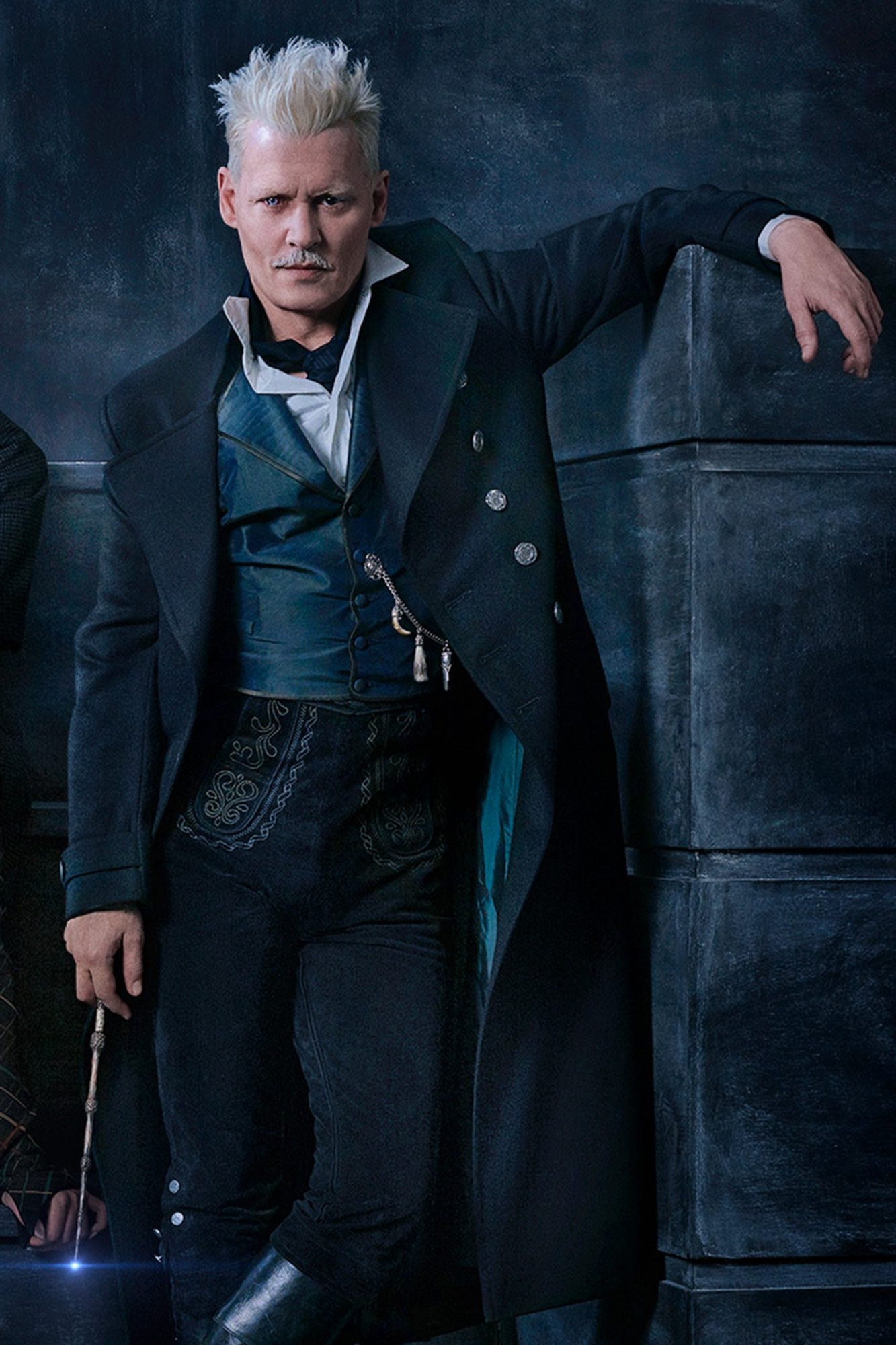 Johnny Depp as Grindelwald, Fantastic Beasts, Character explanation, Harry Potter, 1340x2000 HD Phone