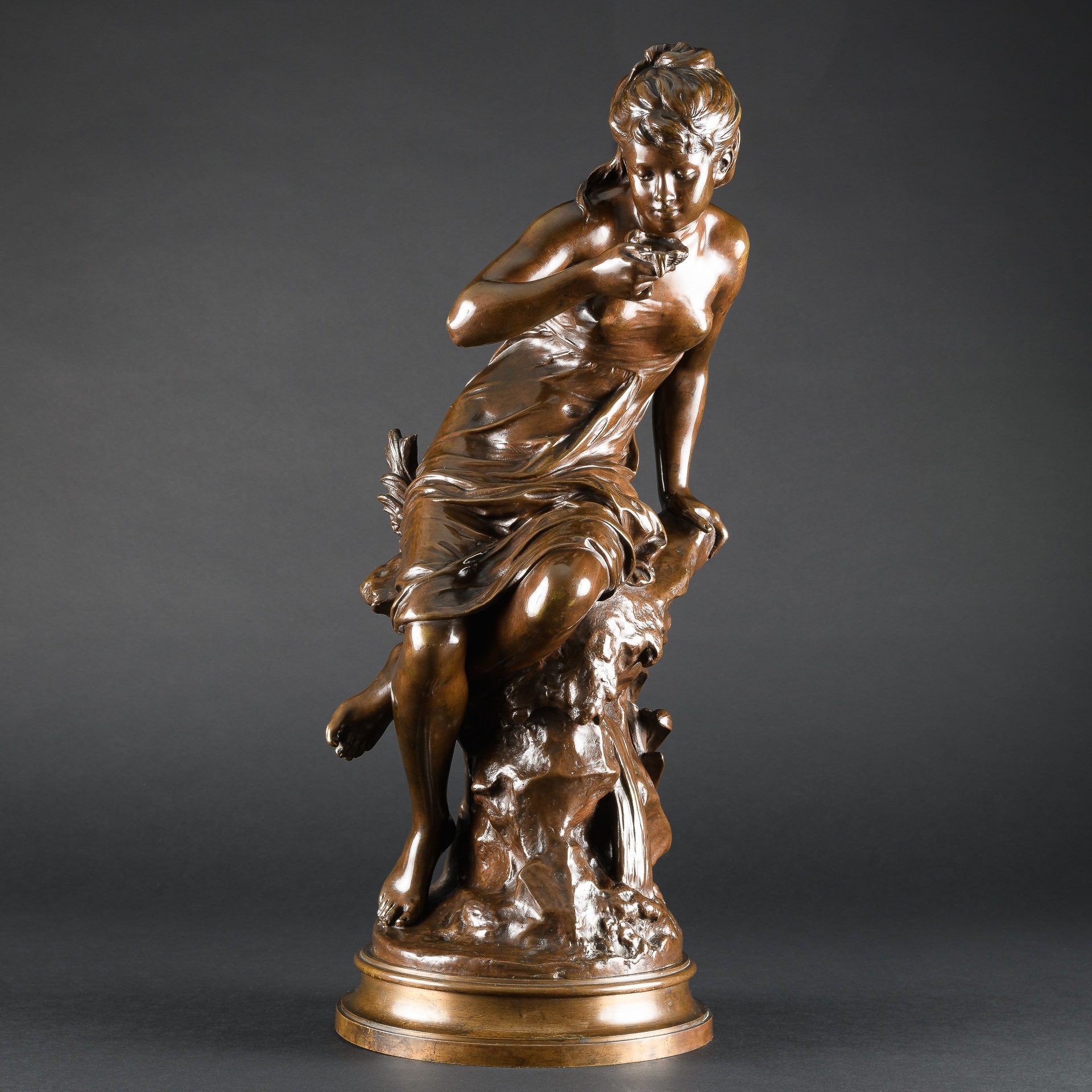 Bronze, Antique French sculpture, 1920x1920 HD Phone