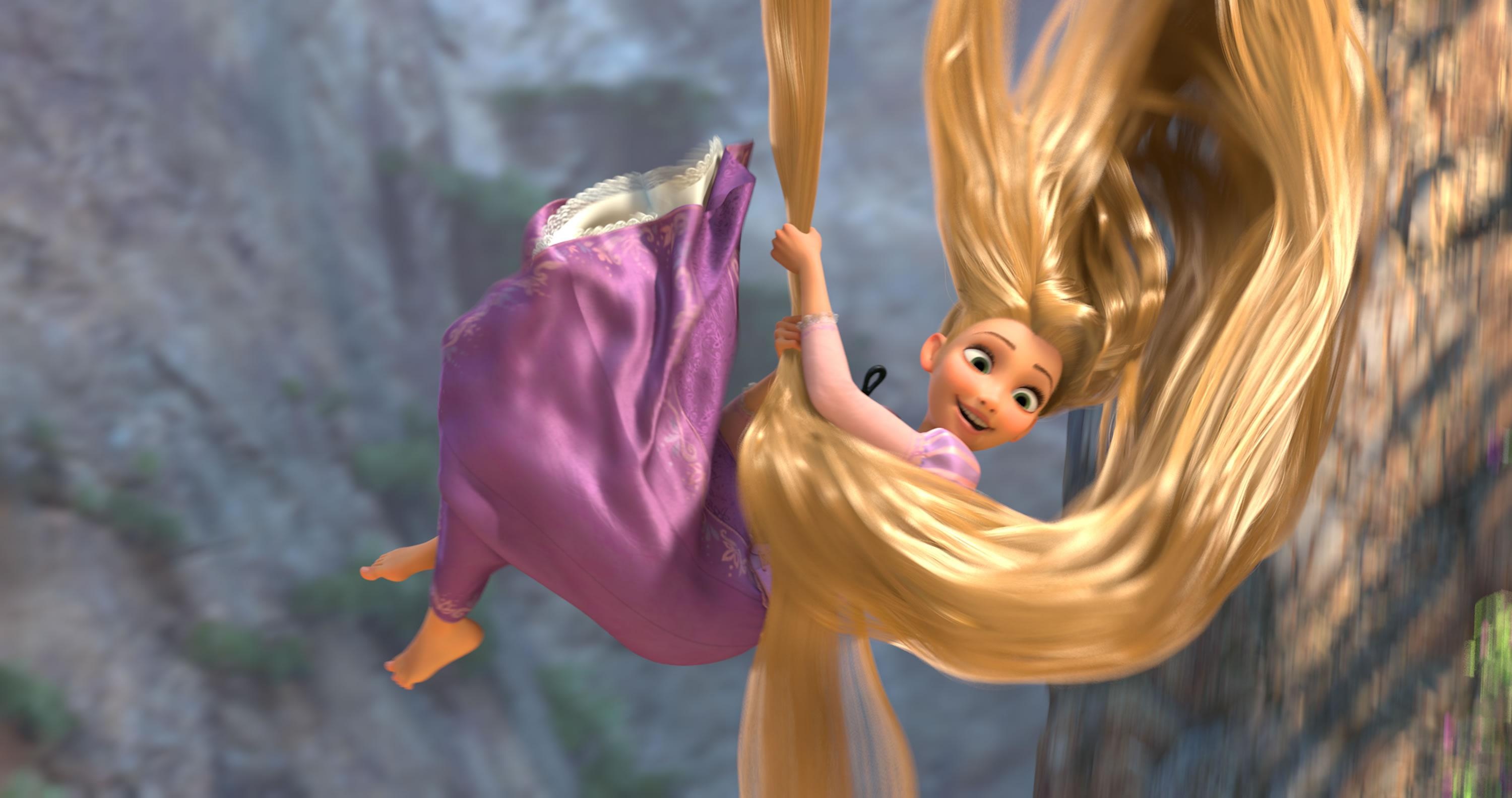 Rapunzel Animation, Flying adventure, Sky-high view, Magical journey, 3000x1590 HD Desktop