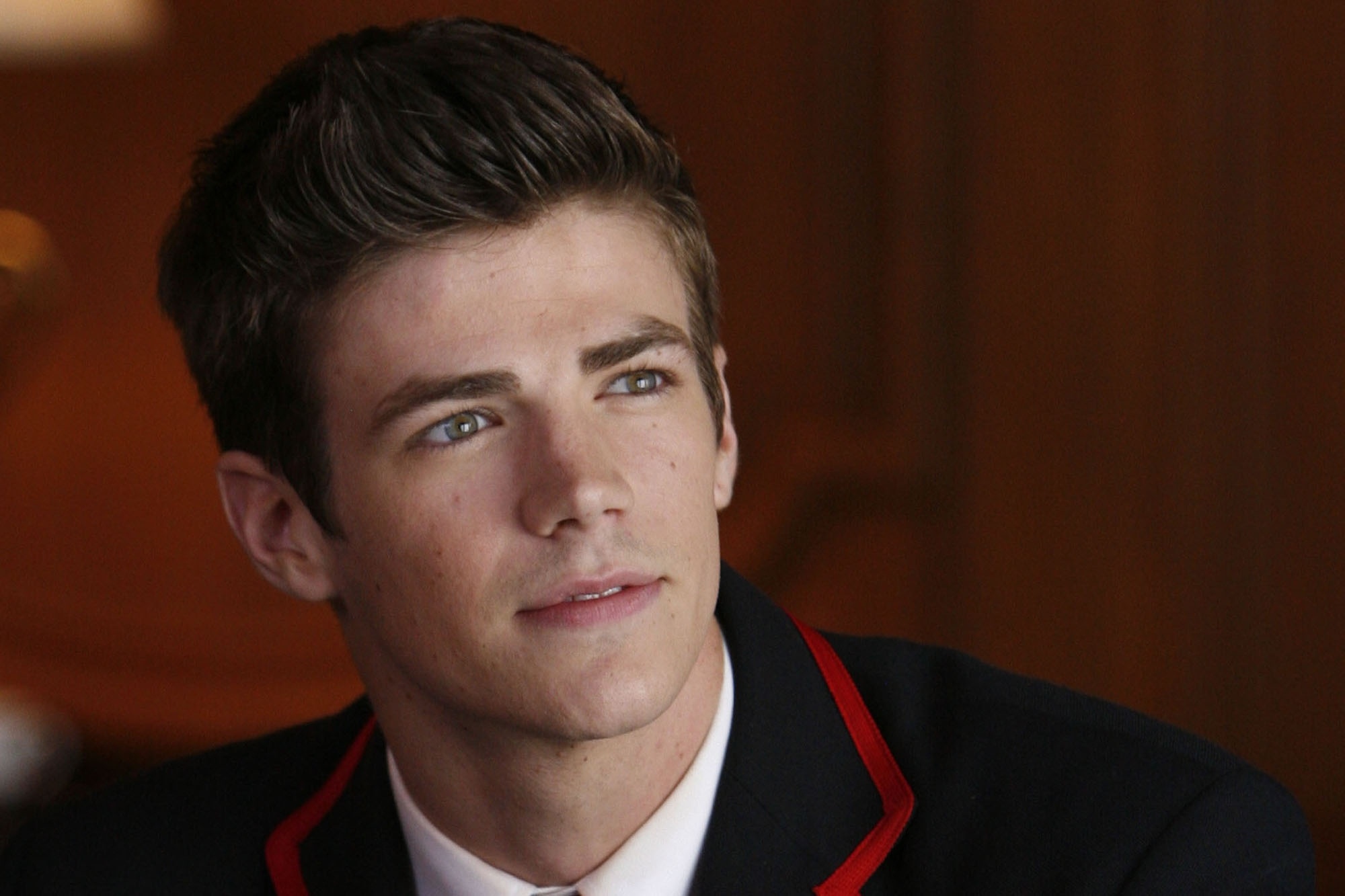 Grant Gustin: An American performer who took part of Sebastian Smythe in TV series Glee. 2000x1340 HD Wallpaper.