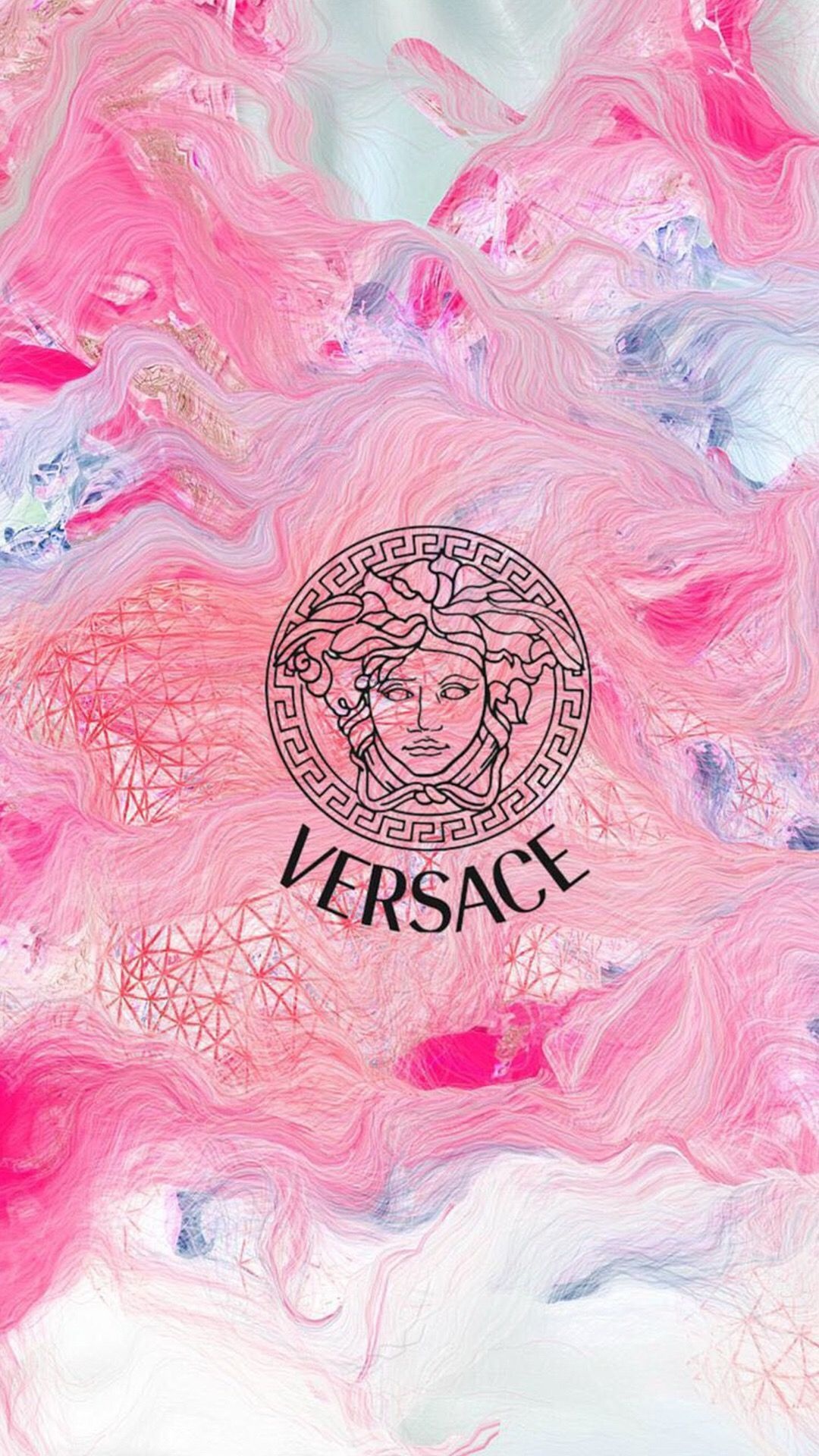 Fashion: Versace, Founded by Gianni Versace in 1978, Known for flashy prints. 1080x1920 Full HD Background.