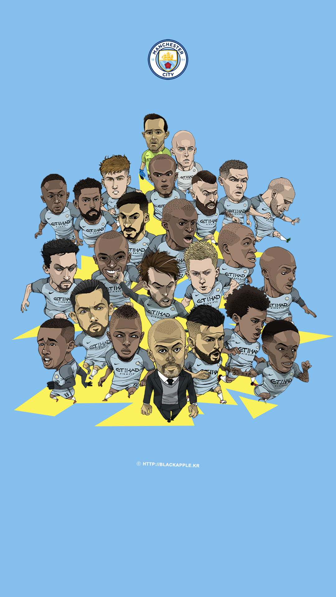Manchester City FC, Fan art, Creative expression, Tribute to the team, 1080x1920 Full HD Phone