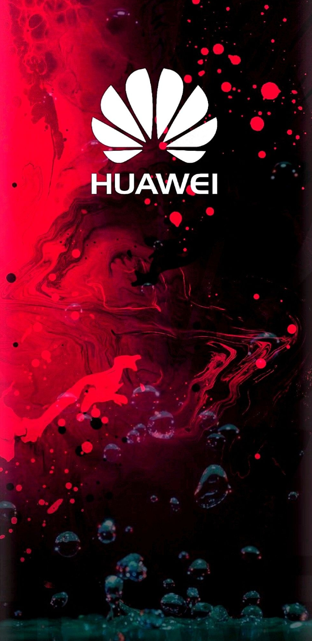 Huawei: The Chinese smartphone and telecom giant with 30 years of history, The company logo. 1080x2220 HD Background.