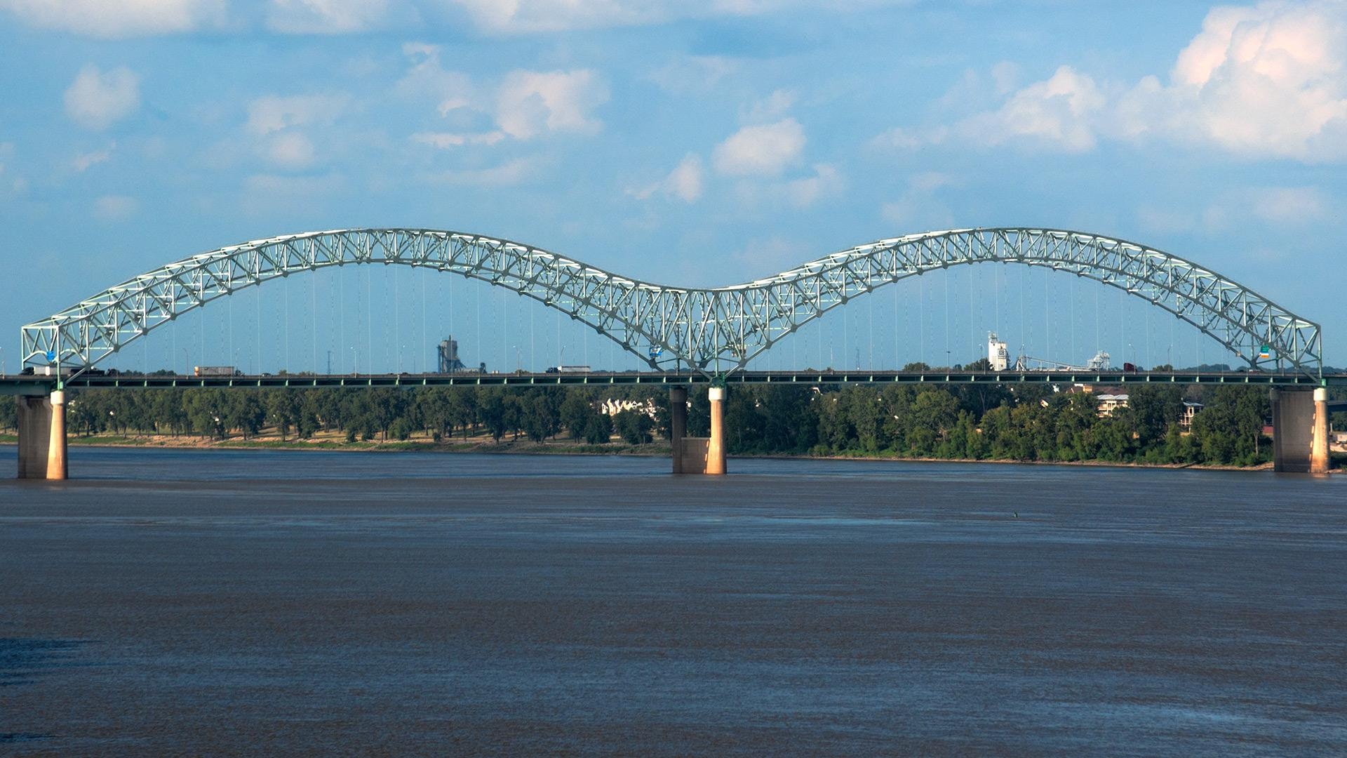 The Mississippi River, Iconic bridge, Natural wonder, River beauty, 1920x1080 Full HD Desktop
