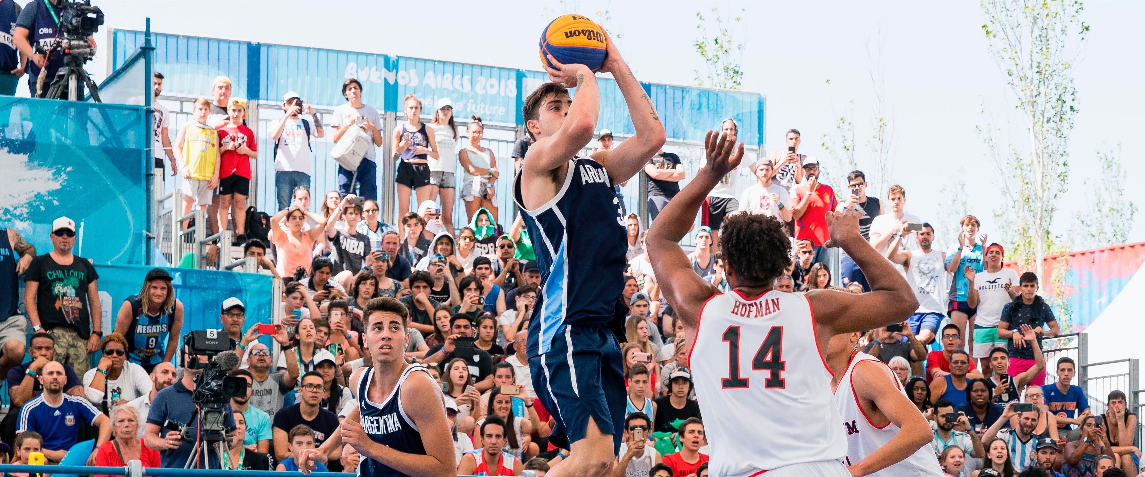 3x3 Basketball, Olympic sport, Team dynamics, Fast-paced action, 3840x1600 Dual Screen Desktop