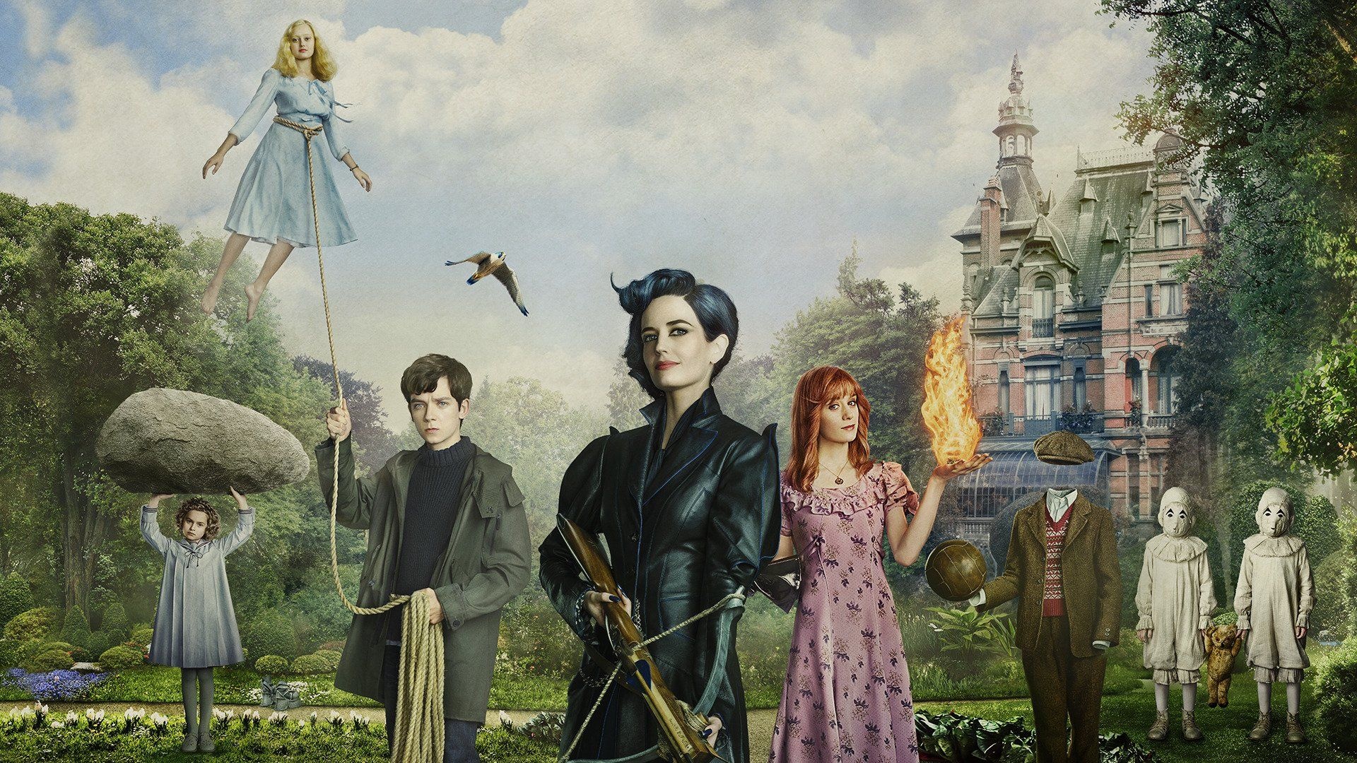 Miss Peregrine's Home, Peculiar Children, Fantasy movie, Quirky characters, 1920x1080 Full HD Desktop