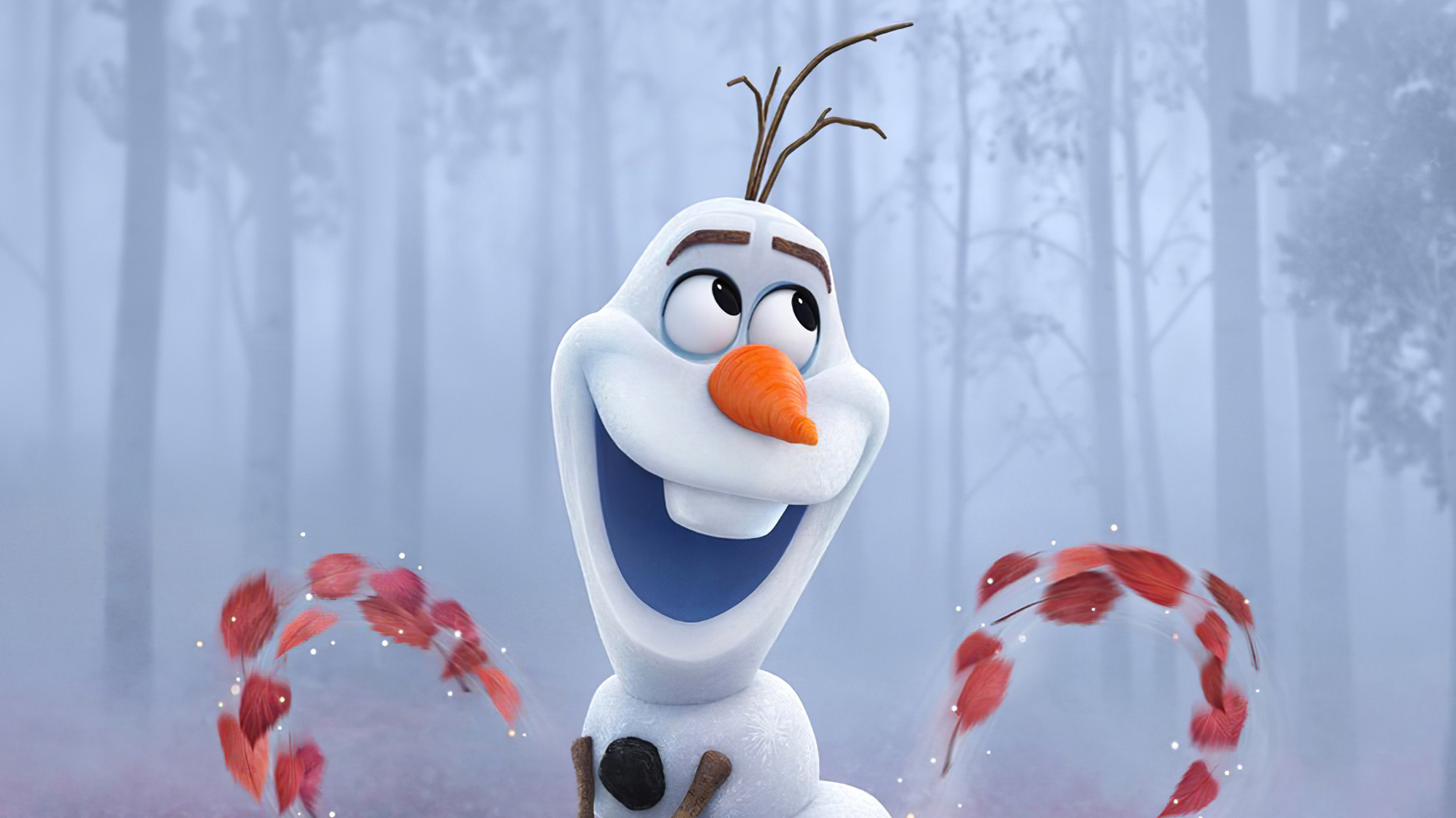 Olaf in Frozen 2, HD movies, 4K wallpapers, Images, 2000x1130 HD Desktop