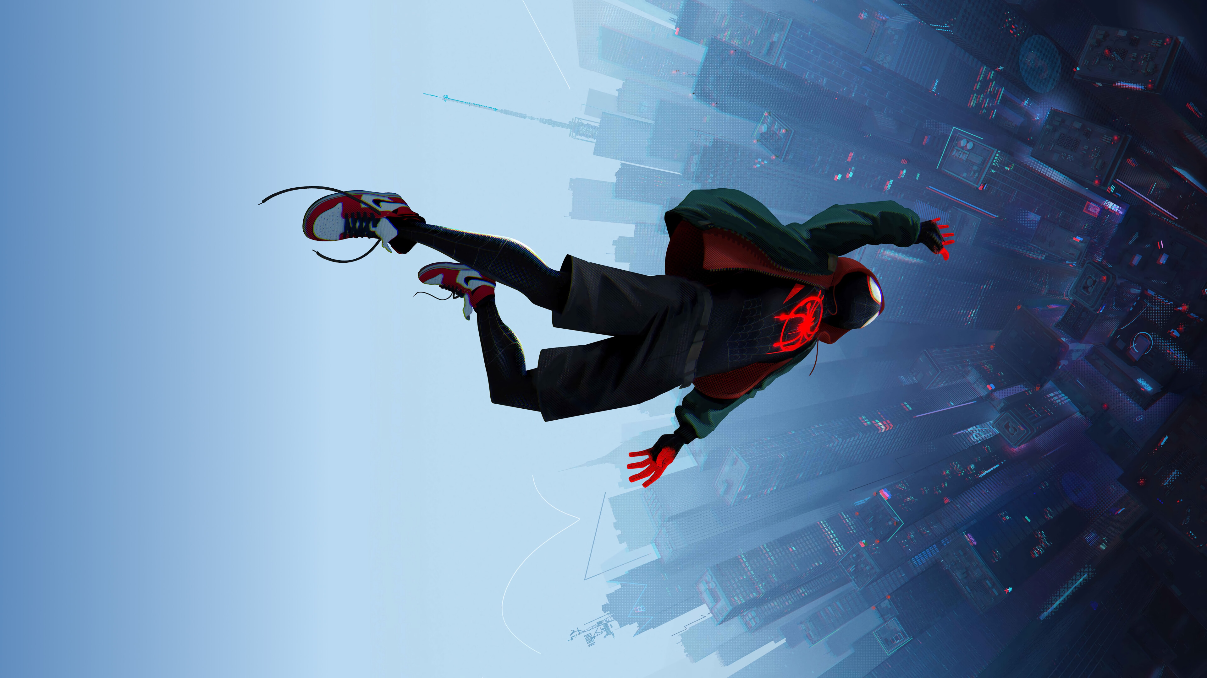 Spider-Man: Into the Spider-Verse: The first animated film in the Spider-Man franchise. 3840x2160 4K Background.