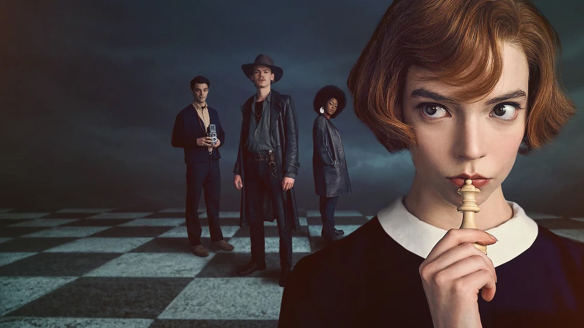 The Queen's Gambit: TV Series, 2020, Chess, Championship. 1920x1080 Full HD Background.