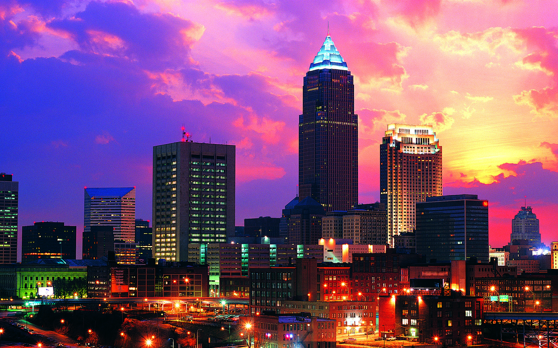 Cleveland Ohio, Top free backgrounds, Vibrant cityscape, Ohio travels, 1920x1200 HD Desktop