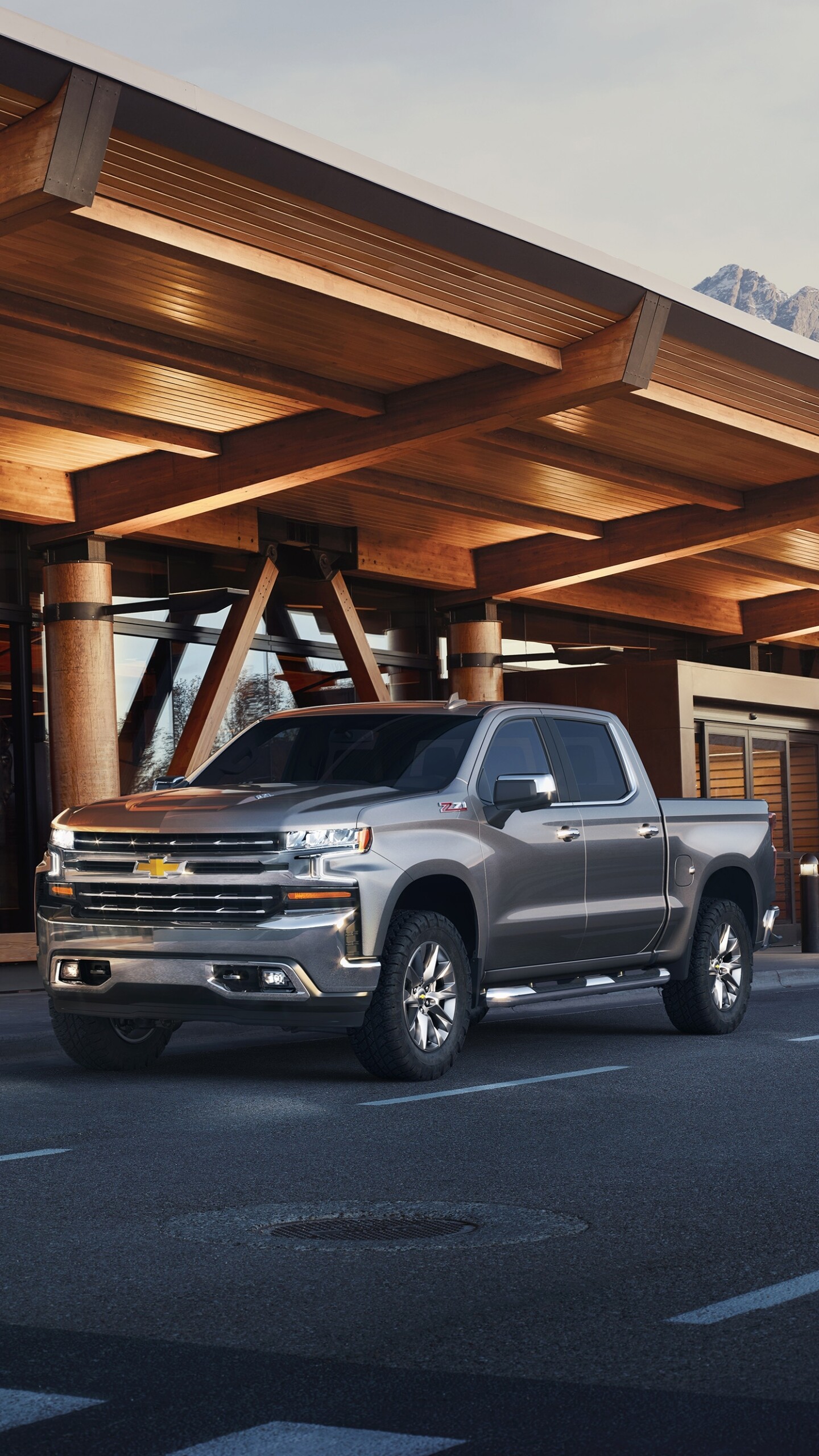 Chevrolet Silverado: The Z71 package, Chevy's signature off-road package, Heavy-duty vehicles. 1440x2560 HD Wallpaper.