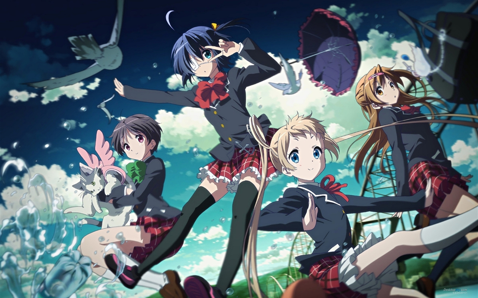 Love, Chunibyo and Other Delusions, Anime series, Vibrant wallpapers, Fantasy romance, 1920x1200 HD Desktop
